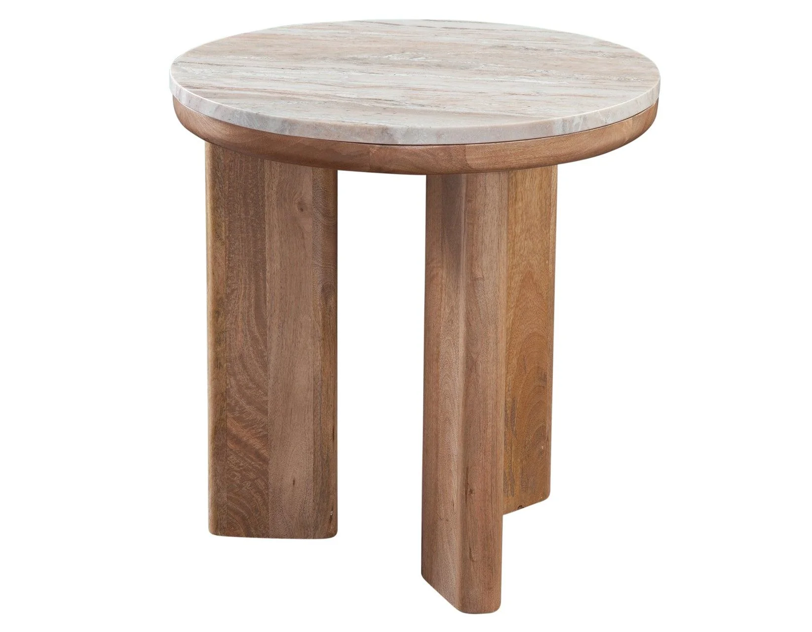 Sidney 3-Piece Round Toronto Brown Marble Top Table Set - Image 7