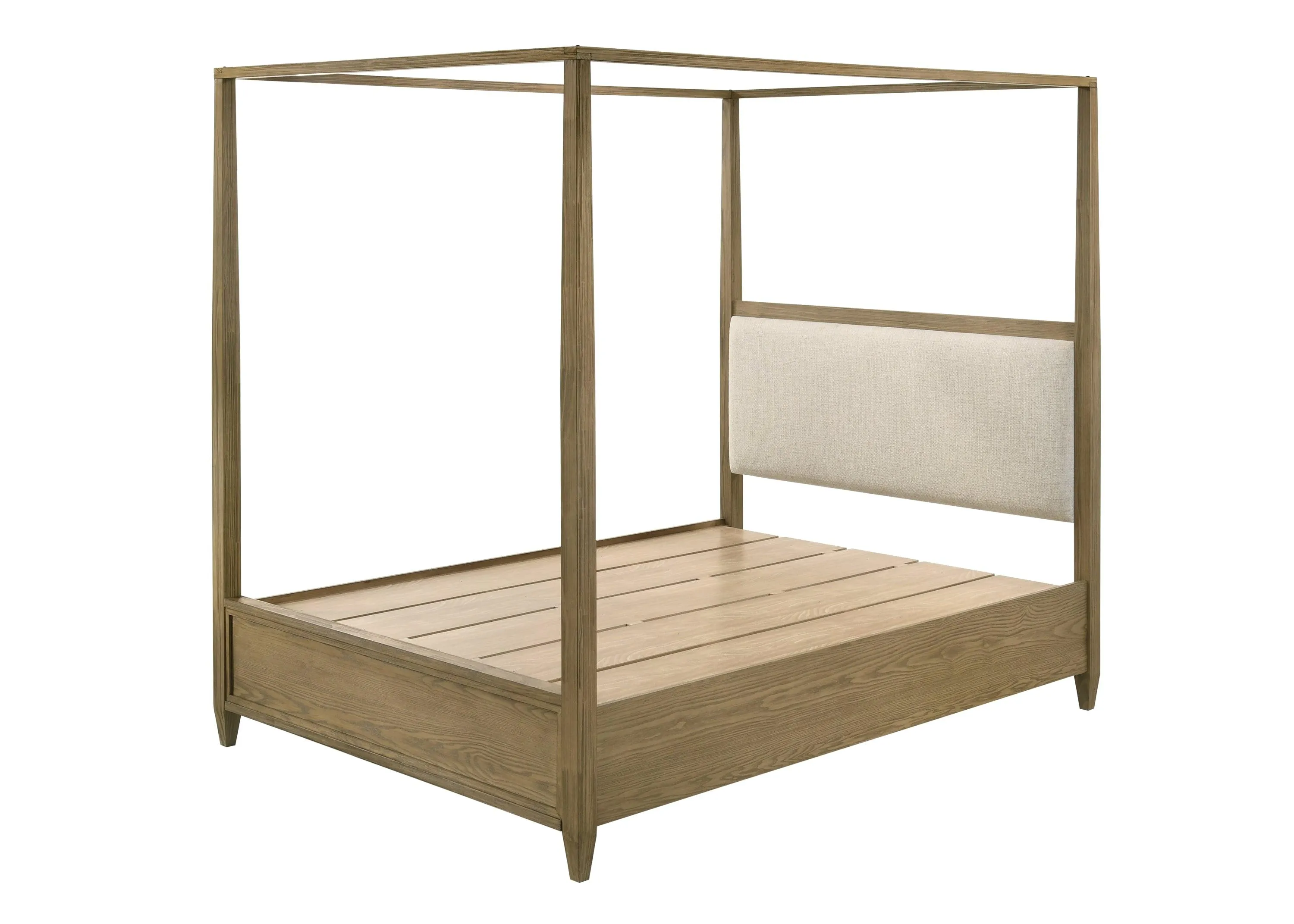 Sienna Rustic Natural Canopy Platform Bedroom Set - Image 4
