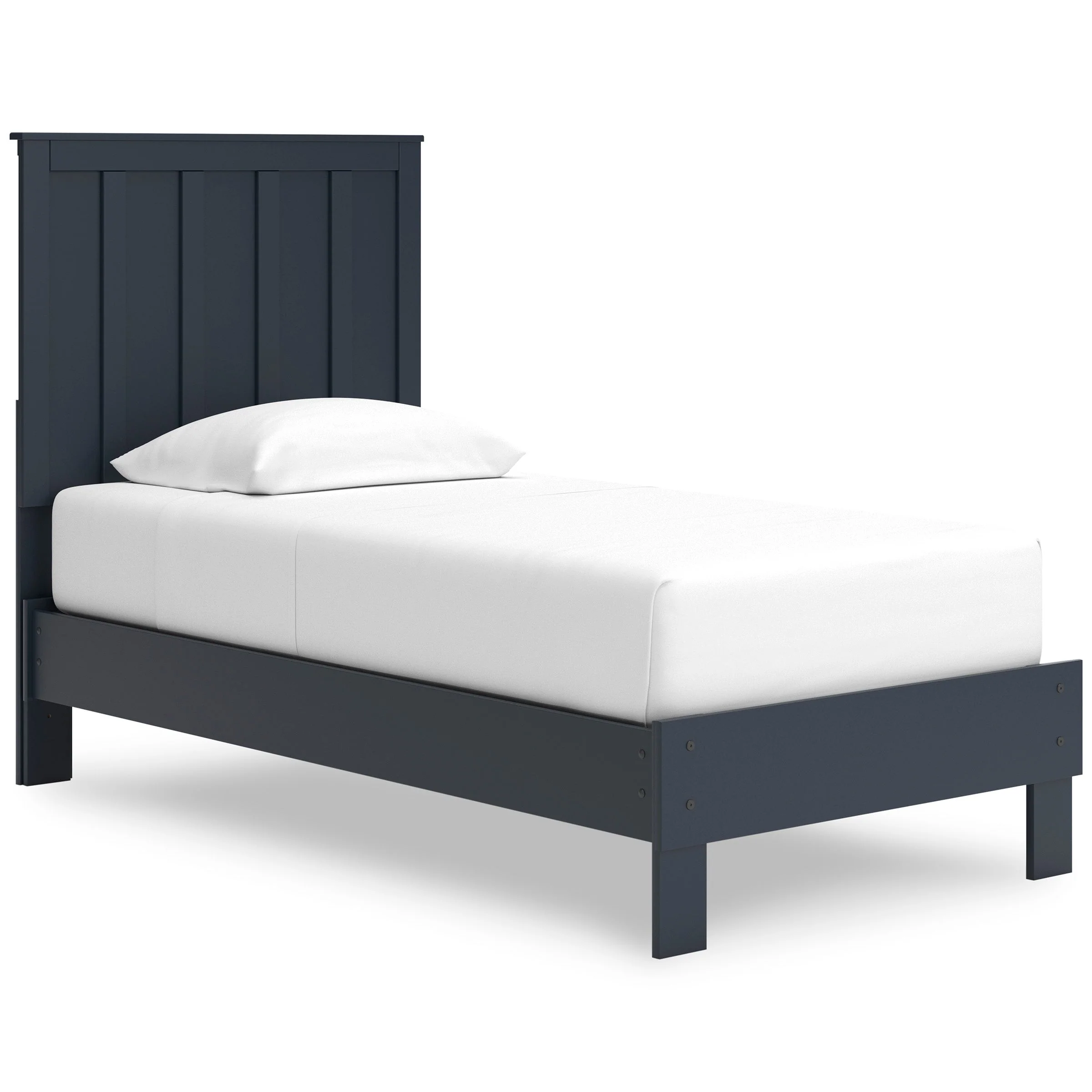 Simmenfort Navy Blue Twin Platform Bed - Image 4