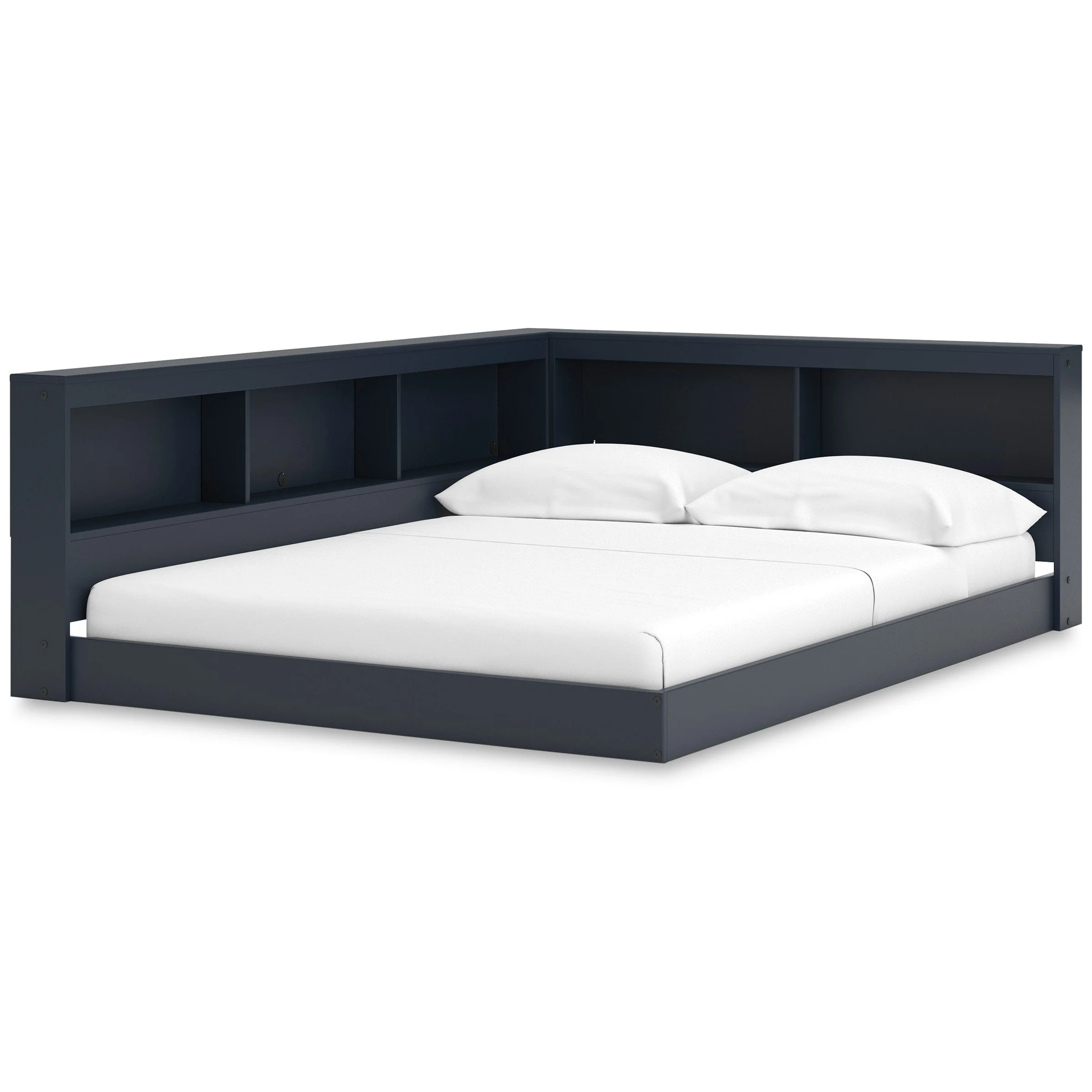 Simmenfort Navy Blue Youth Bookcase Storage Bedroom Set - Image 12
