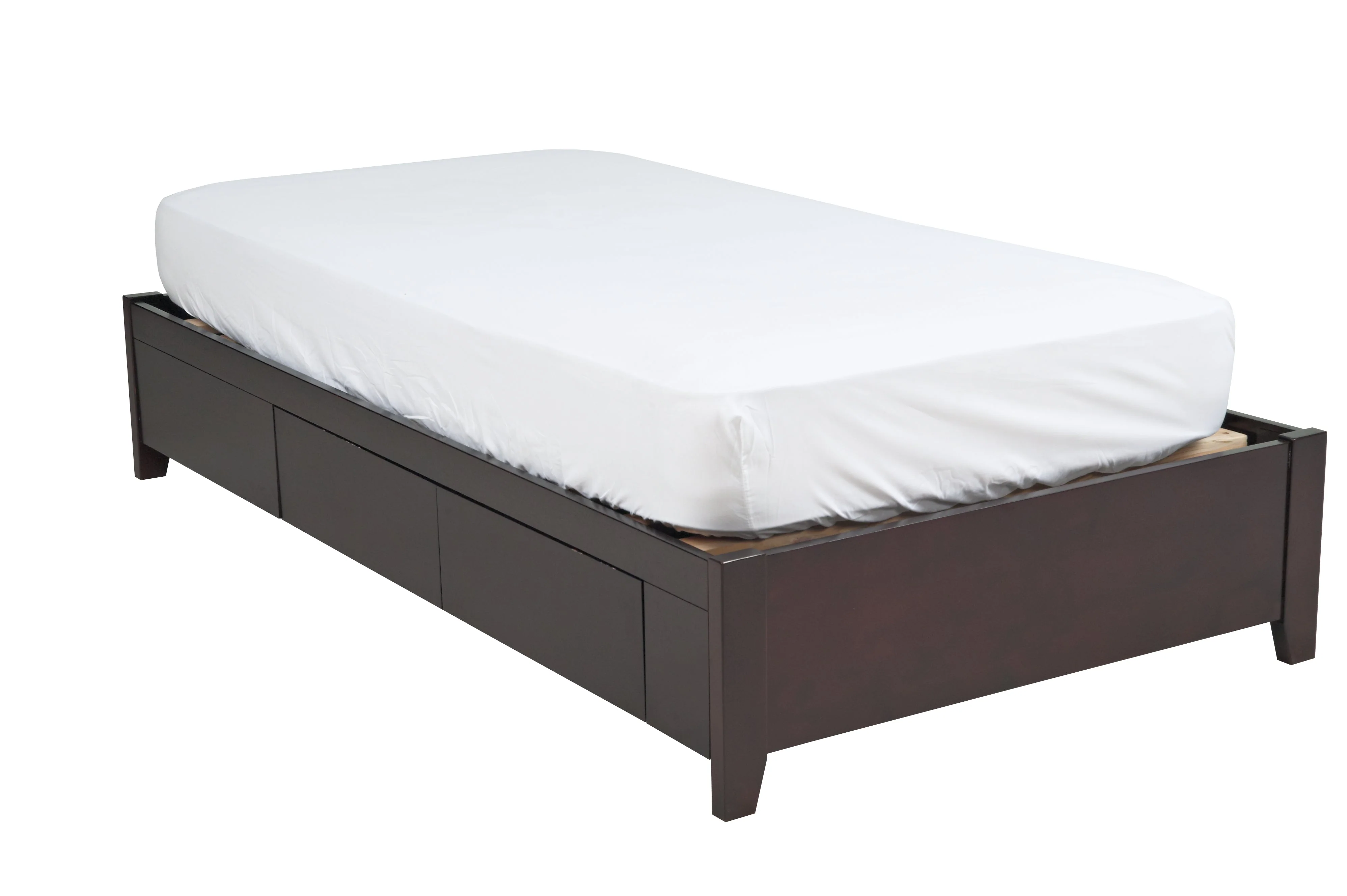 Simple Wood Eastern King Storage Bed in Espresso - Image 11