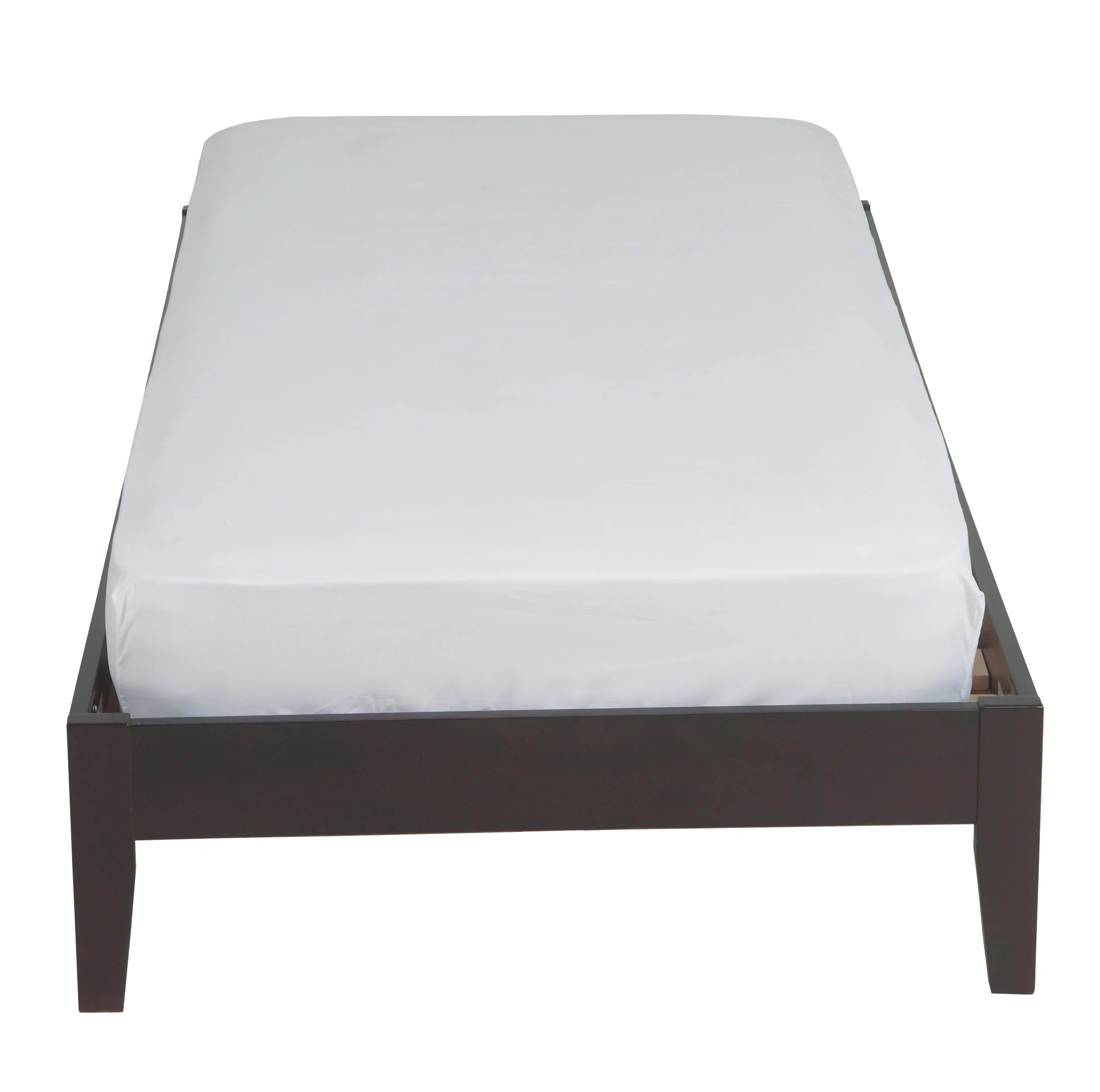 Simple Wood Full Platform Bed in Espresso - Image 6