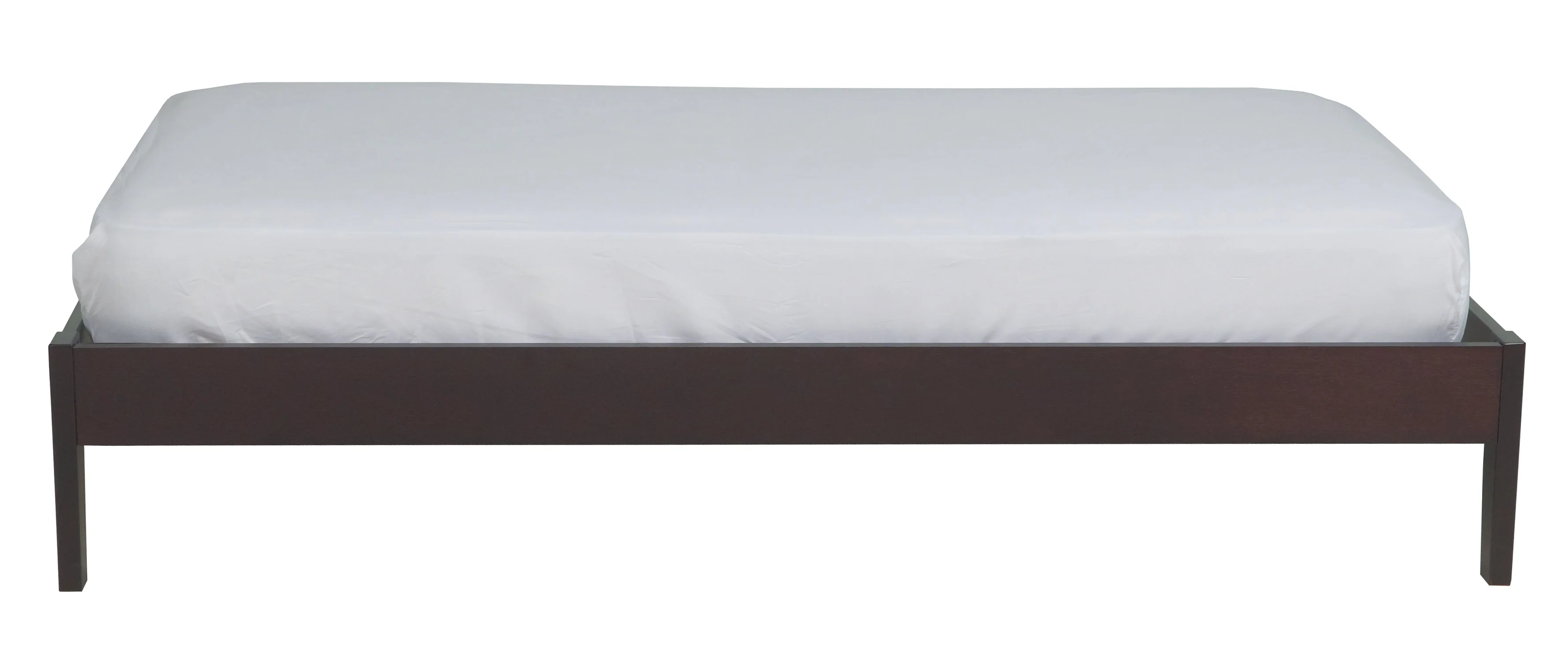 Simple Wood Twin Platform Bed in Espresso - Image 7