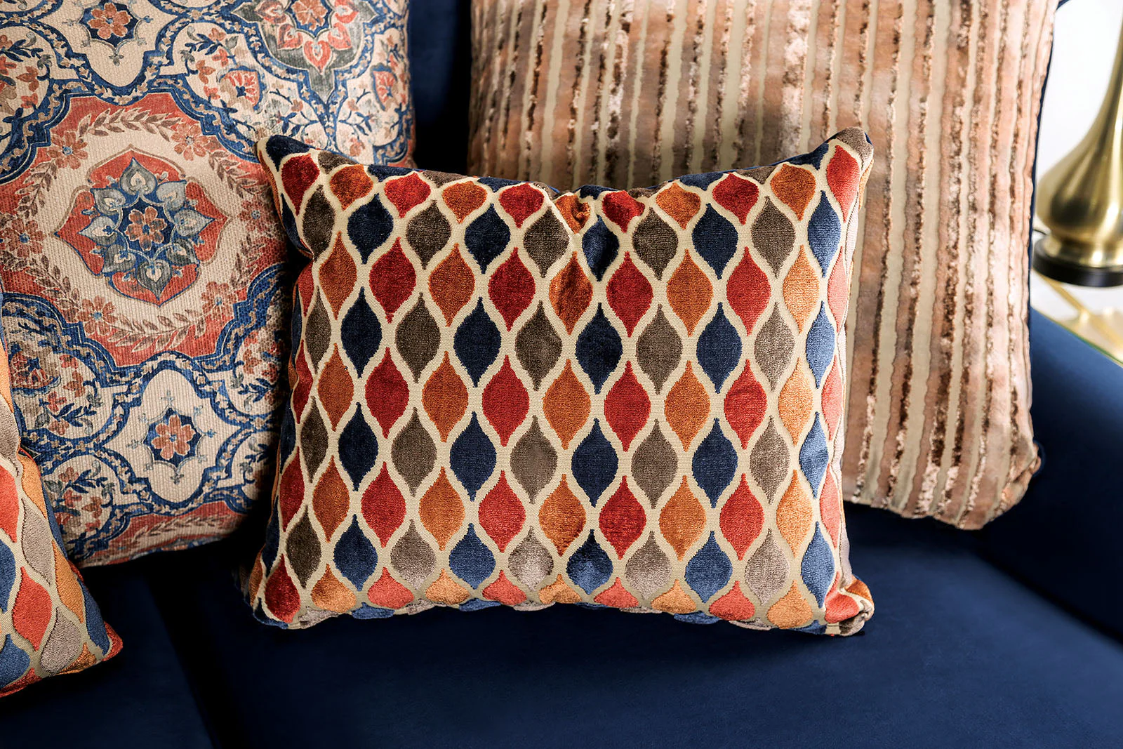 Sisseton Navy Sofa & Loveseat - Image 4
