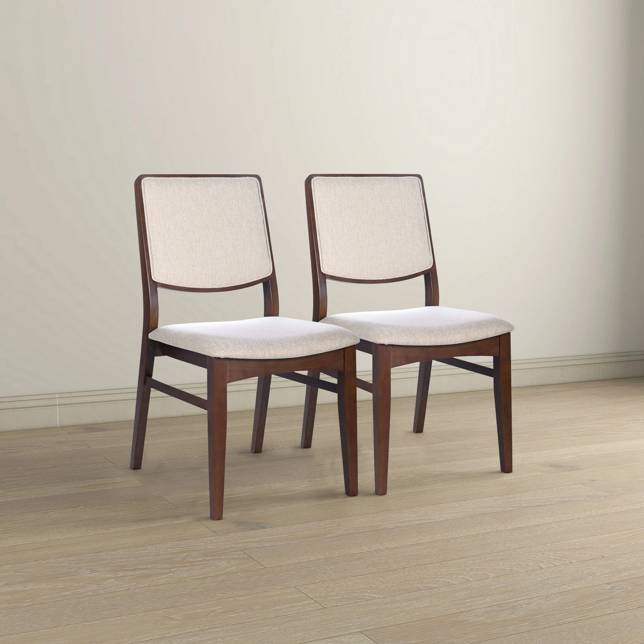 Skylar Beige Fabric Dining Chair (Set Of 2) - Image 2