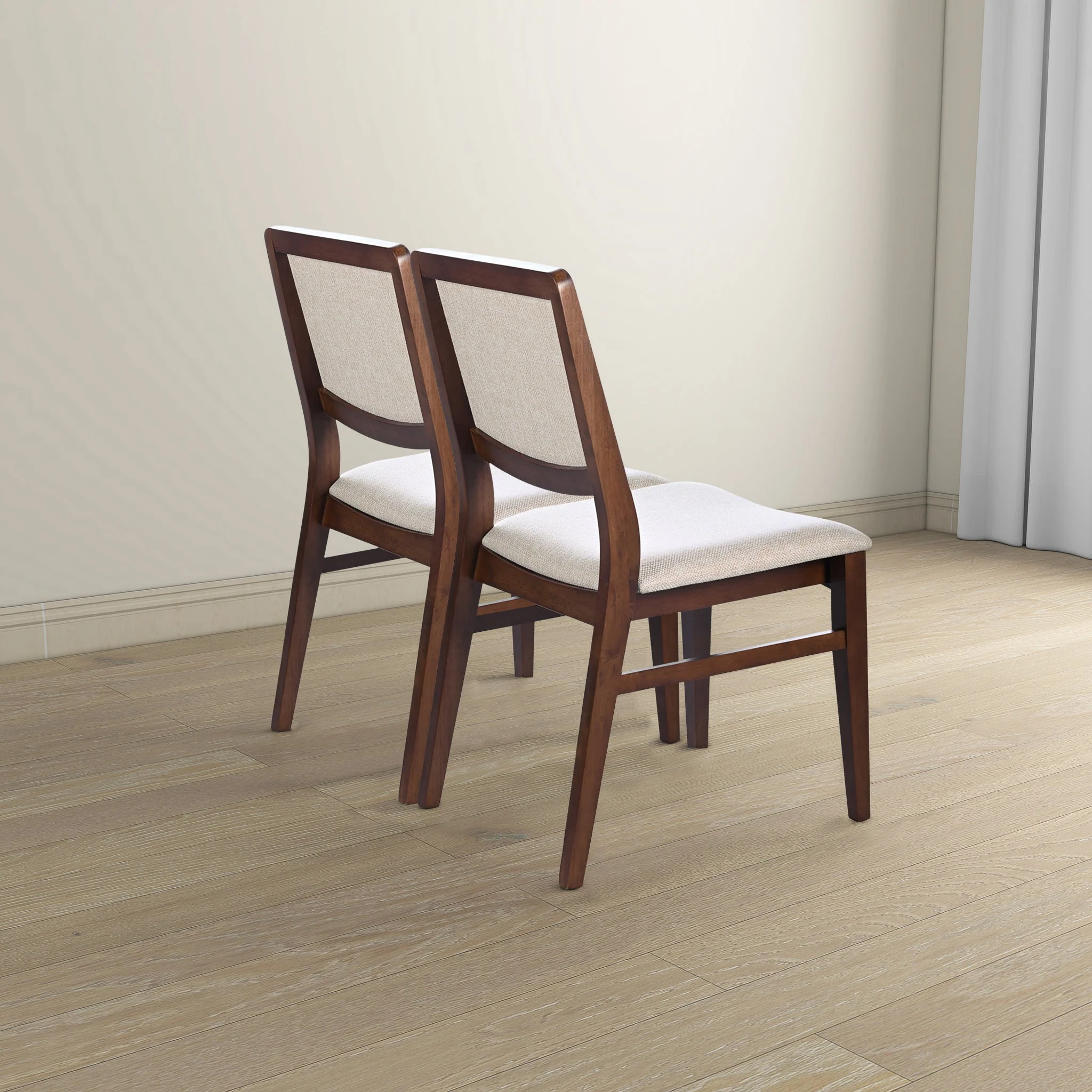 Skylar Beige Fabric Dining Chair (Set Of 2) - Image 3