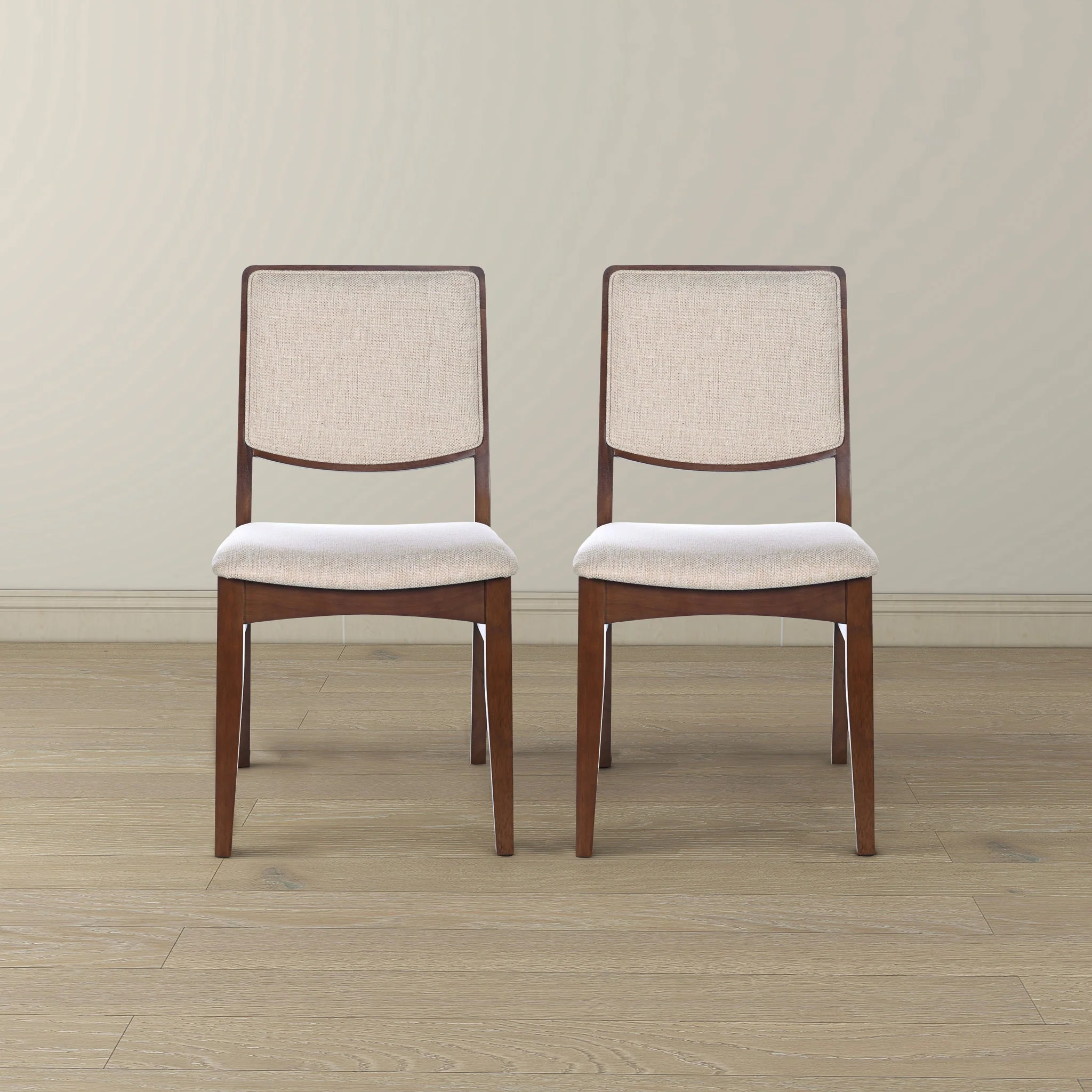 Skylar Beige Fabric Dining Chair (Set Of 2) - Image 6