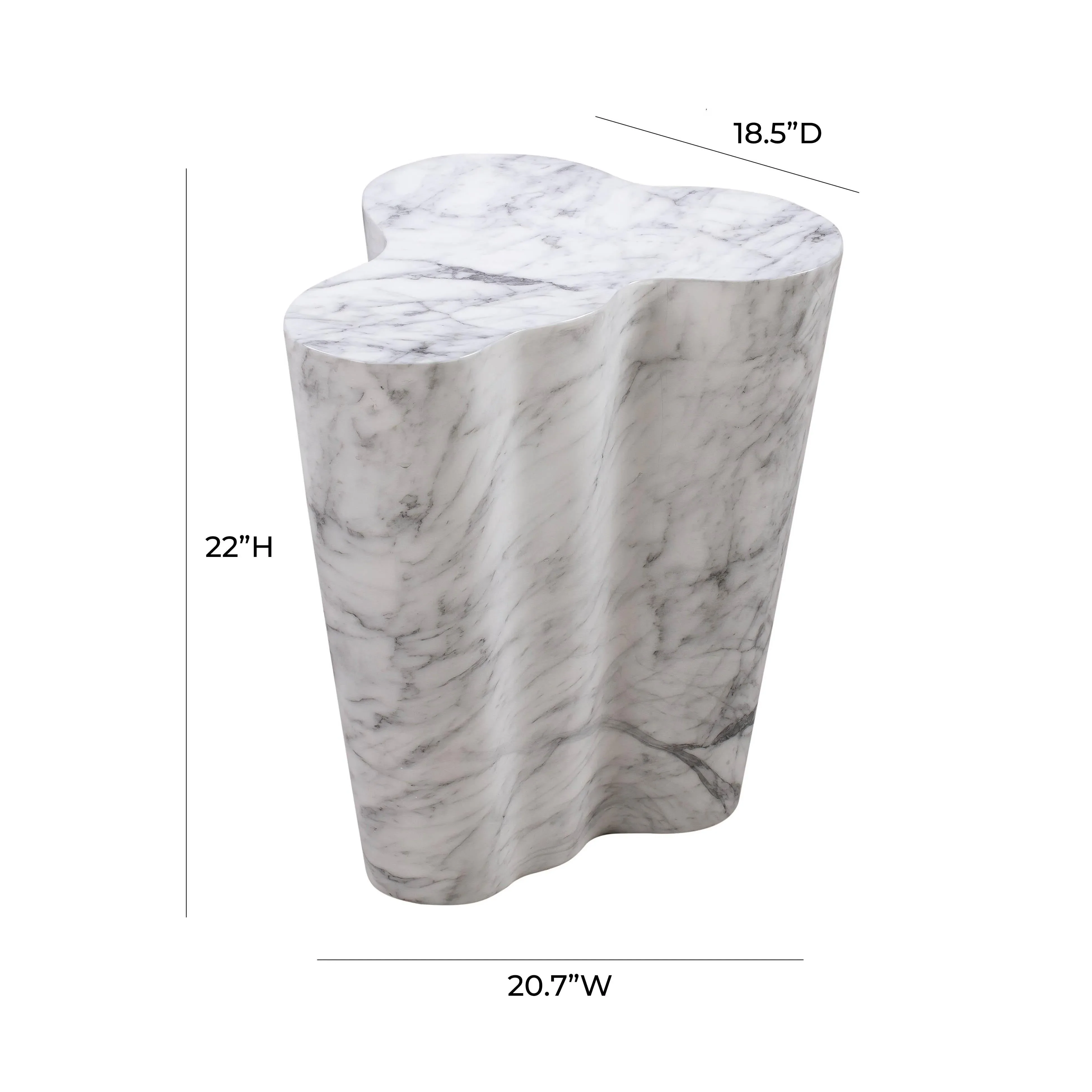 Slab Concrete Indoor / Outdoor Side Table - Image 7