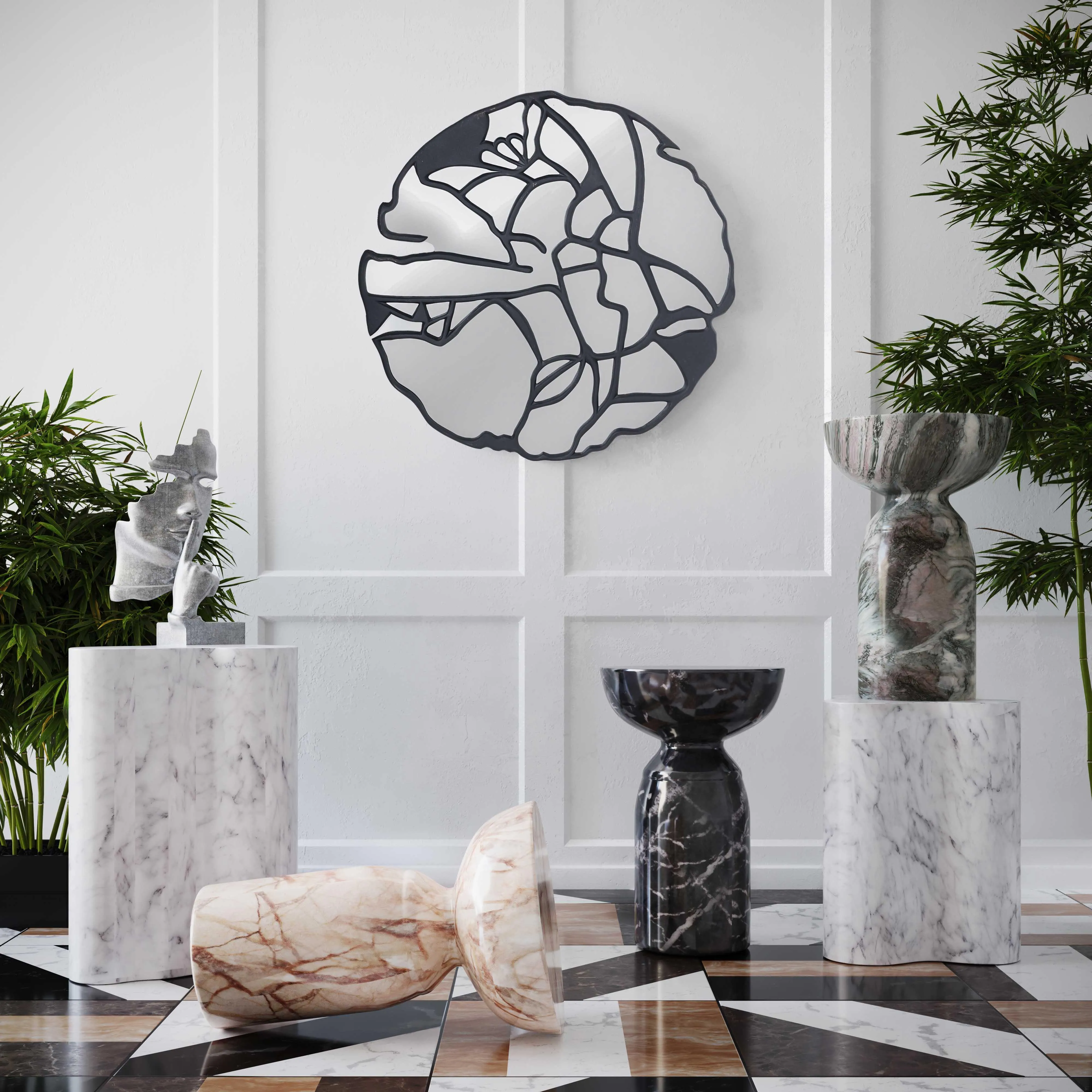 Slab Concrete Indoor / Outdoor Side Table - Image 9