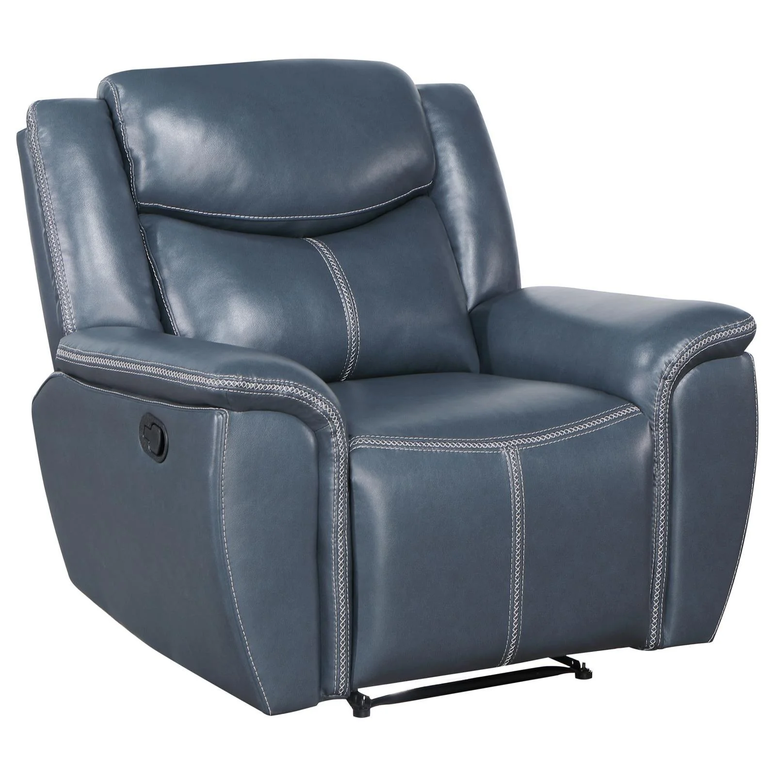 Sloane Blue 3-Piece Upholstered Motion Reclining Sofa Set - Image 13