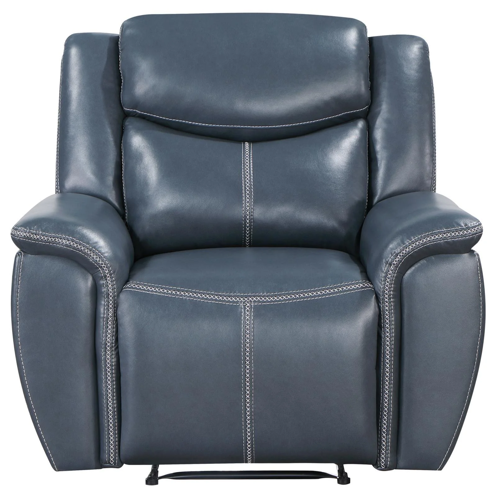 Sloane Blue 3-Piece Upholstered Motion Reclining Sofa Set - Image 15