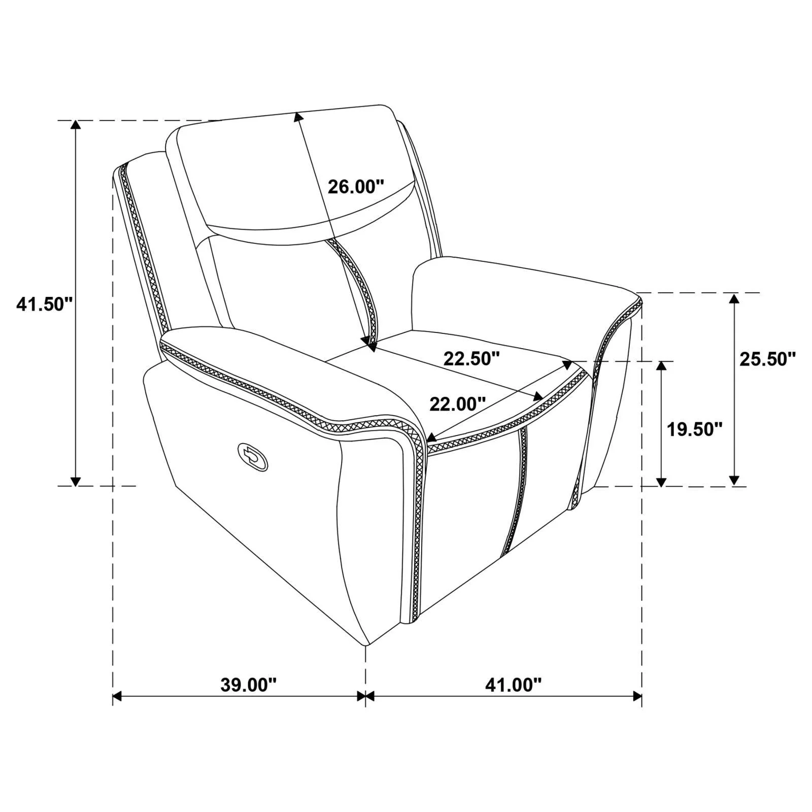 Sloane Blue 3-Piece Upholstered Motion Reclining Sofa Set - Image 25