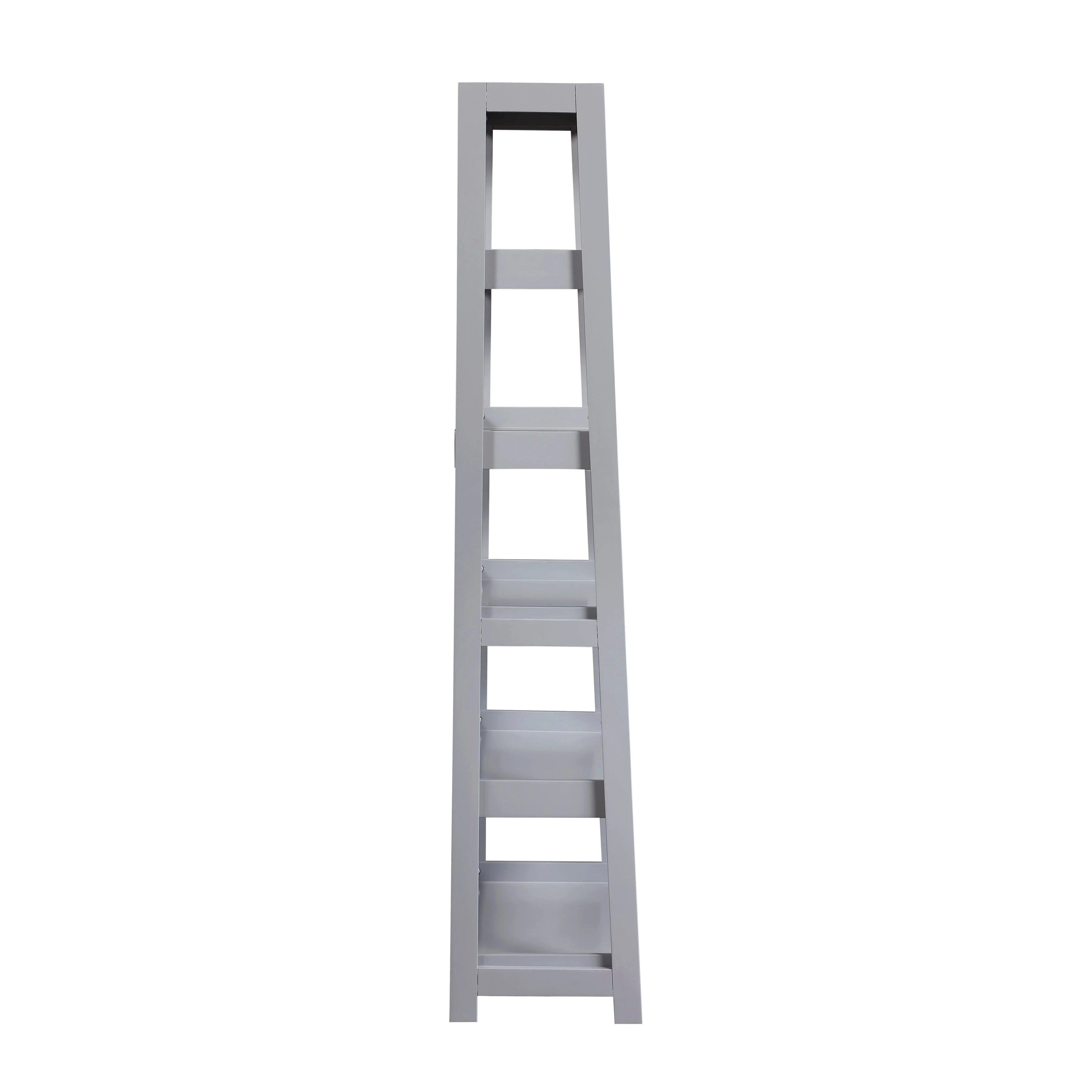 Sloane Gray Bookcase with 5 Fixed Shelves - Image 2