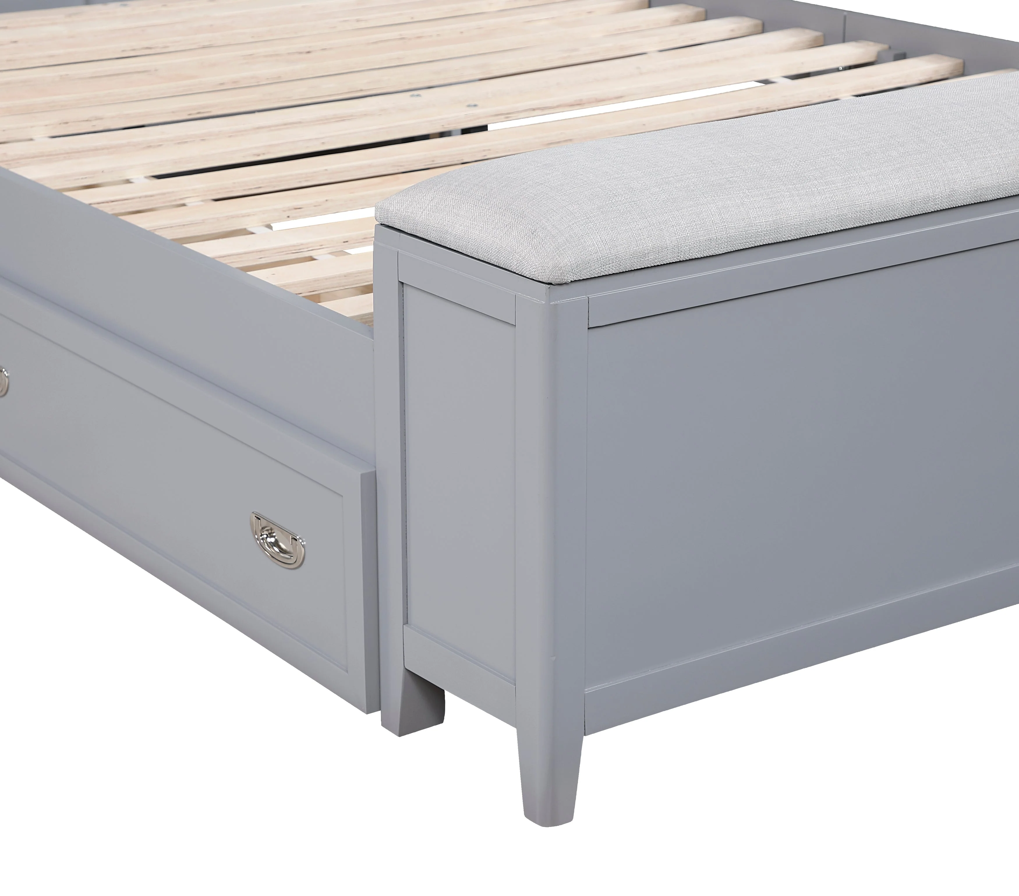 Sloane Gray Twin Bookcase Bed - Image 11