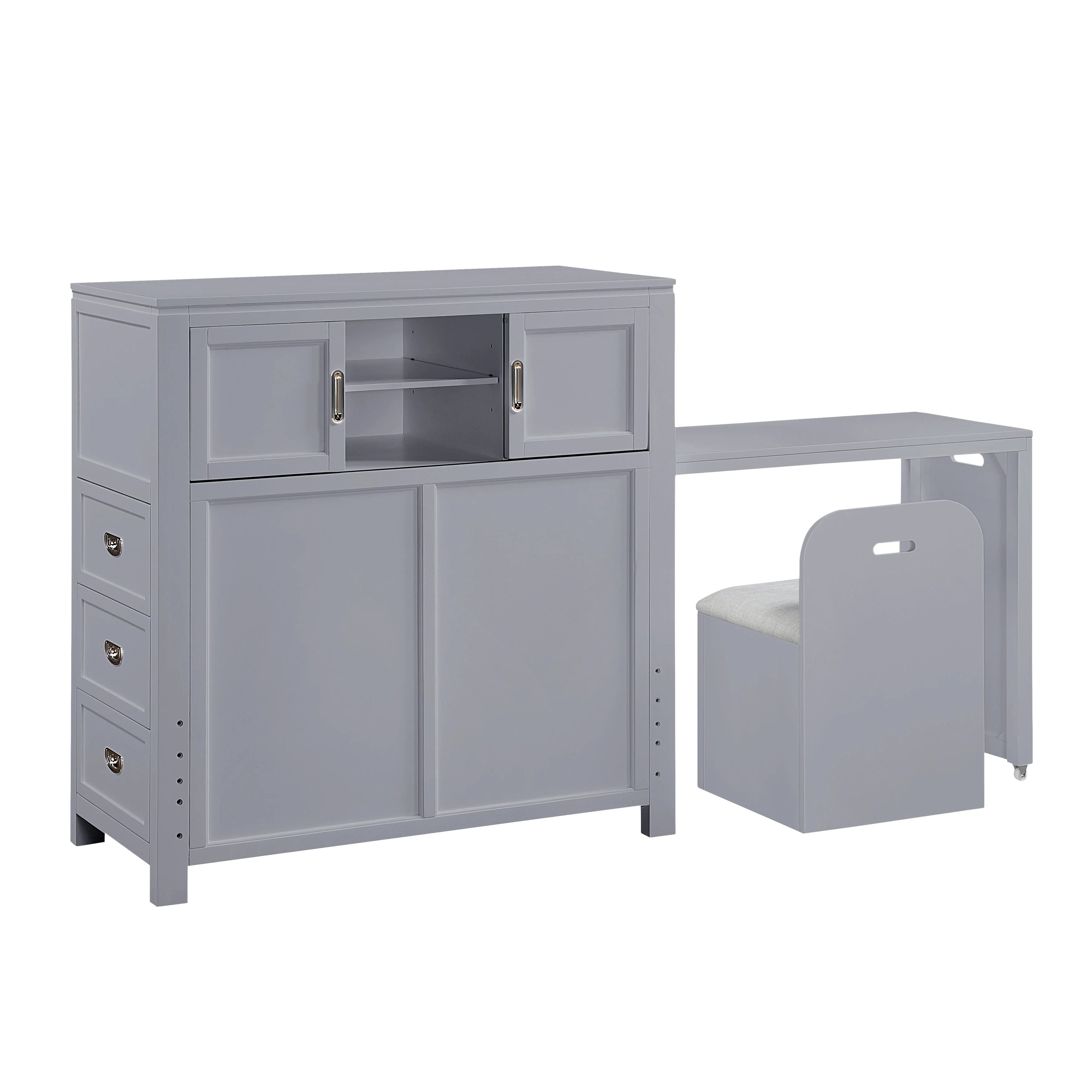 Sloane Gray Twin Bookcase Bed - Image 13