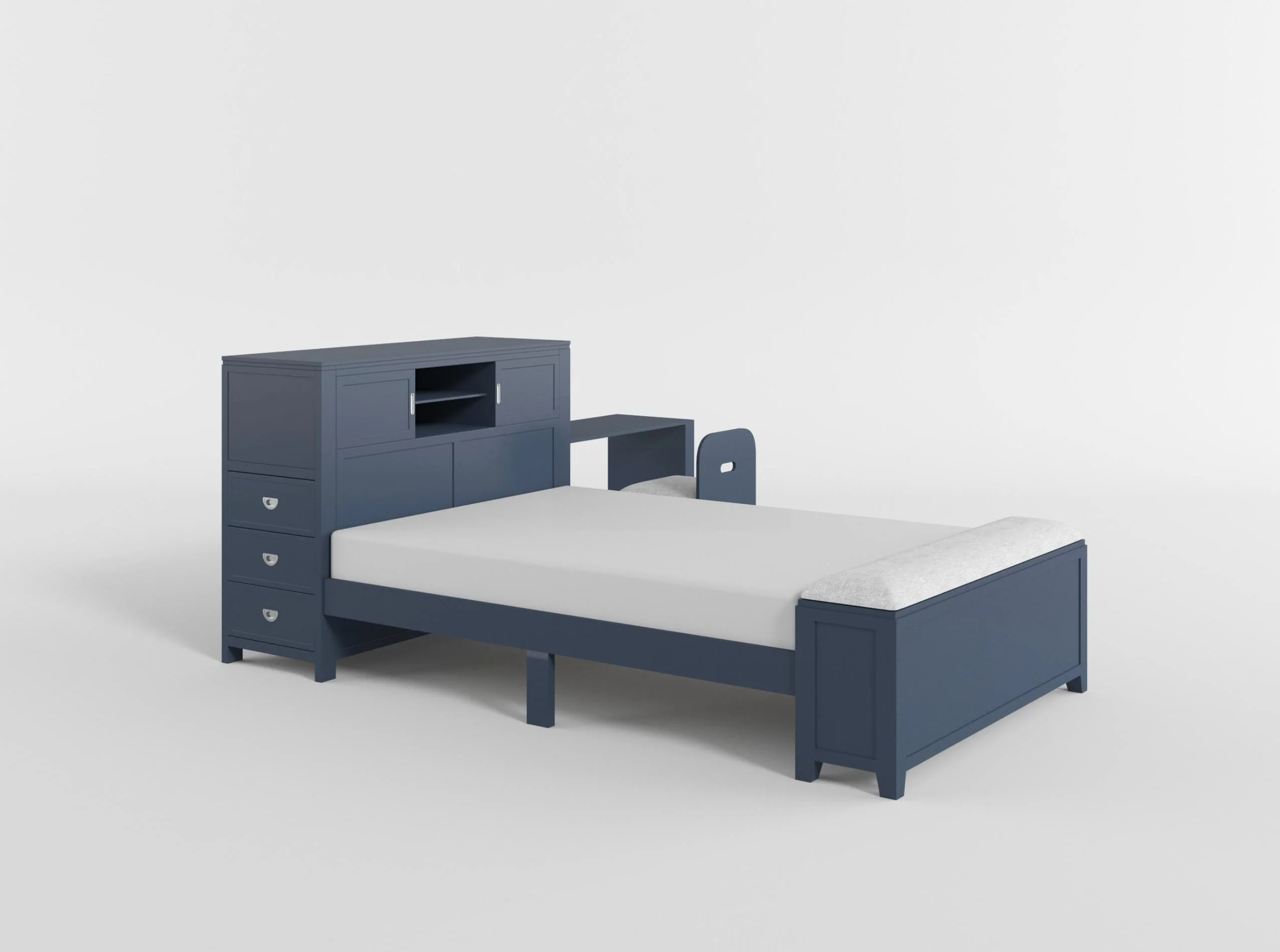 Sloane Gray Twin Bookcase Bed - Image 26