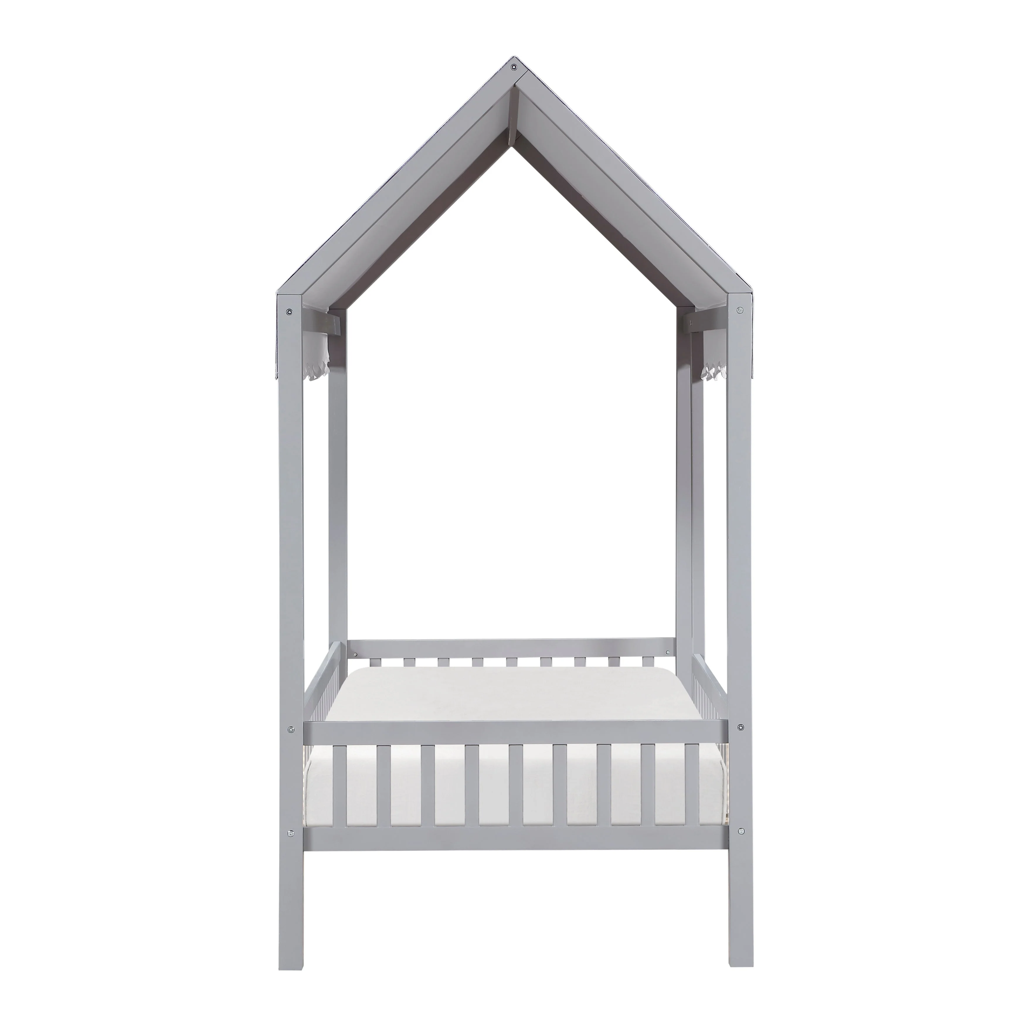 Sloane Gray Twin Canopy Platform Bed - Image 5