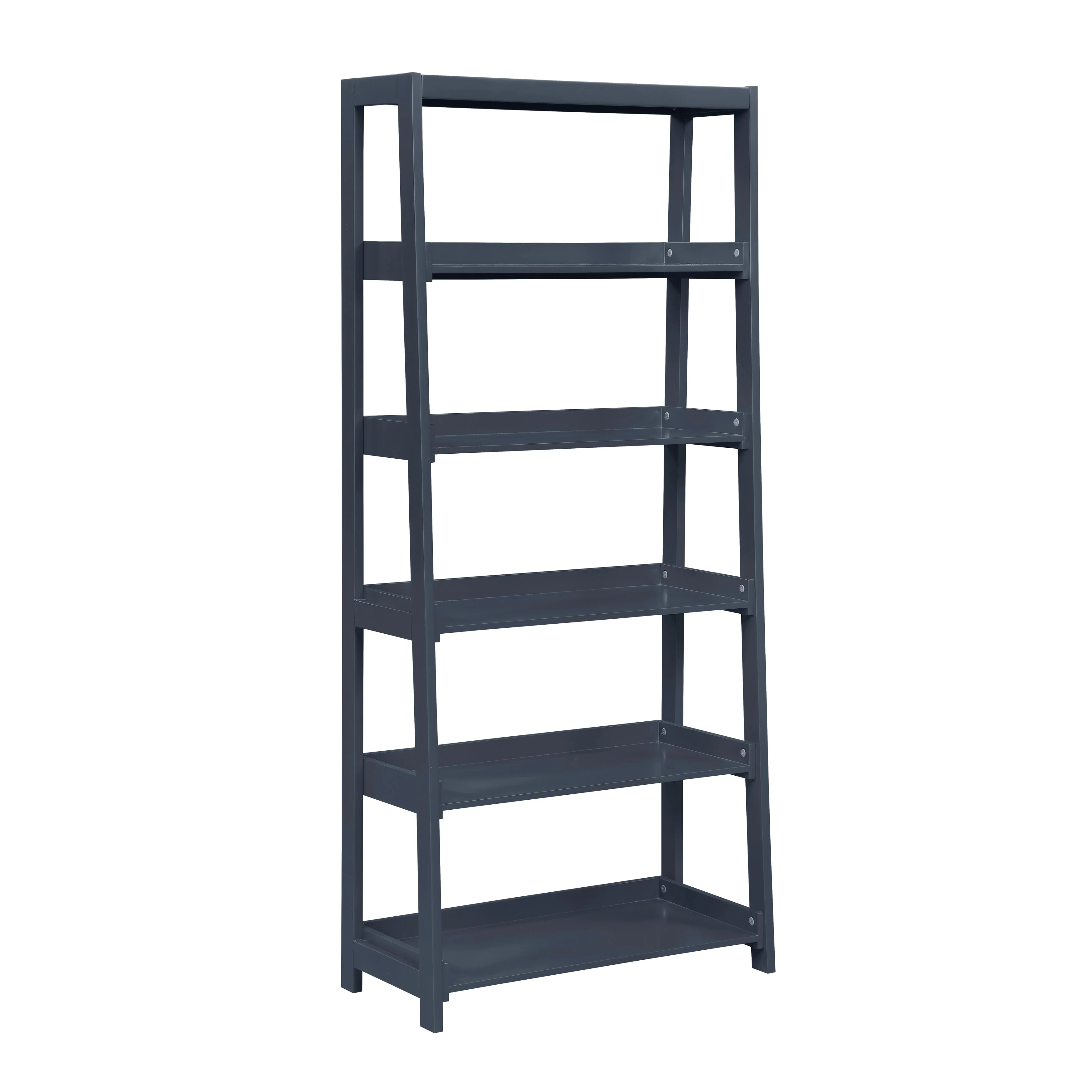 Sloane Navy Blue Bookcase with 5 Fixed Shelves