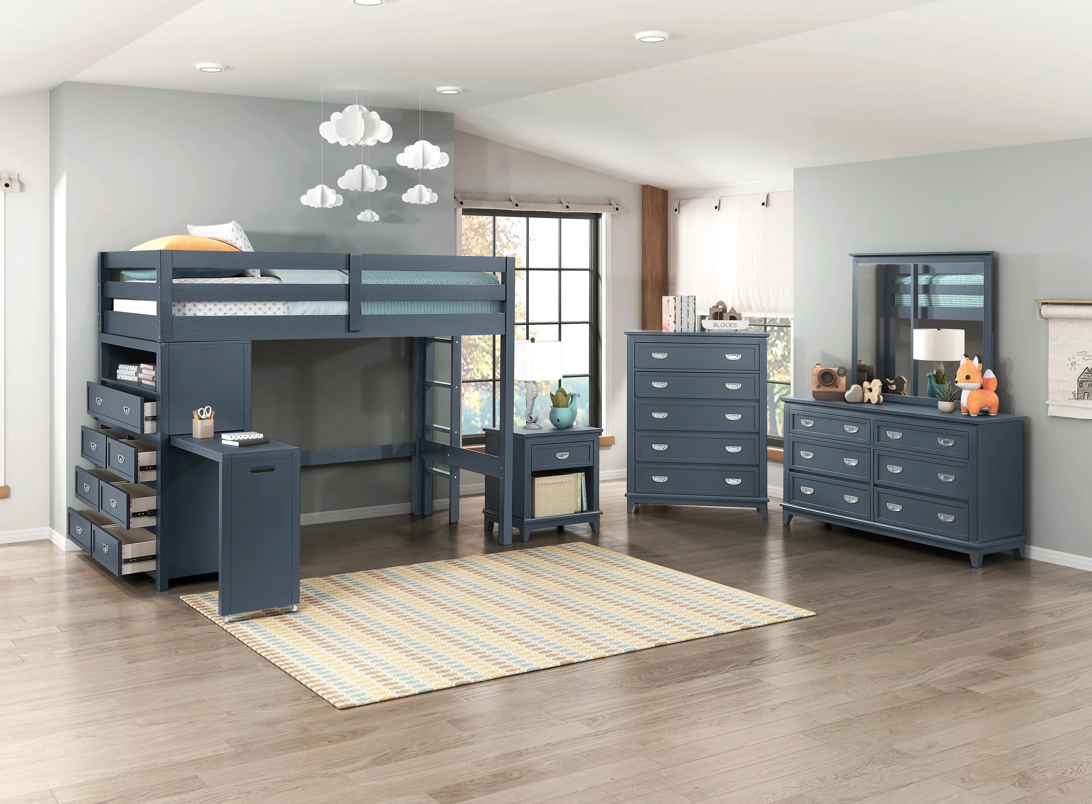 Sloane Navy Blue Dresser - Image 10
