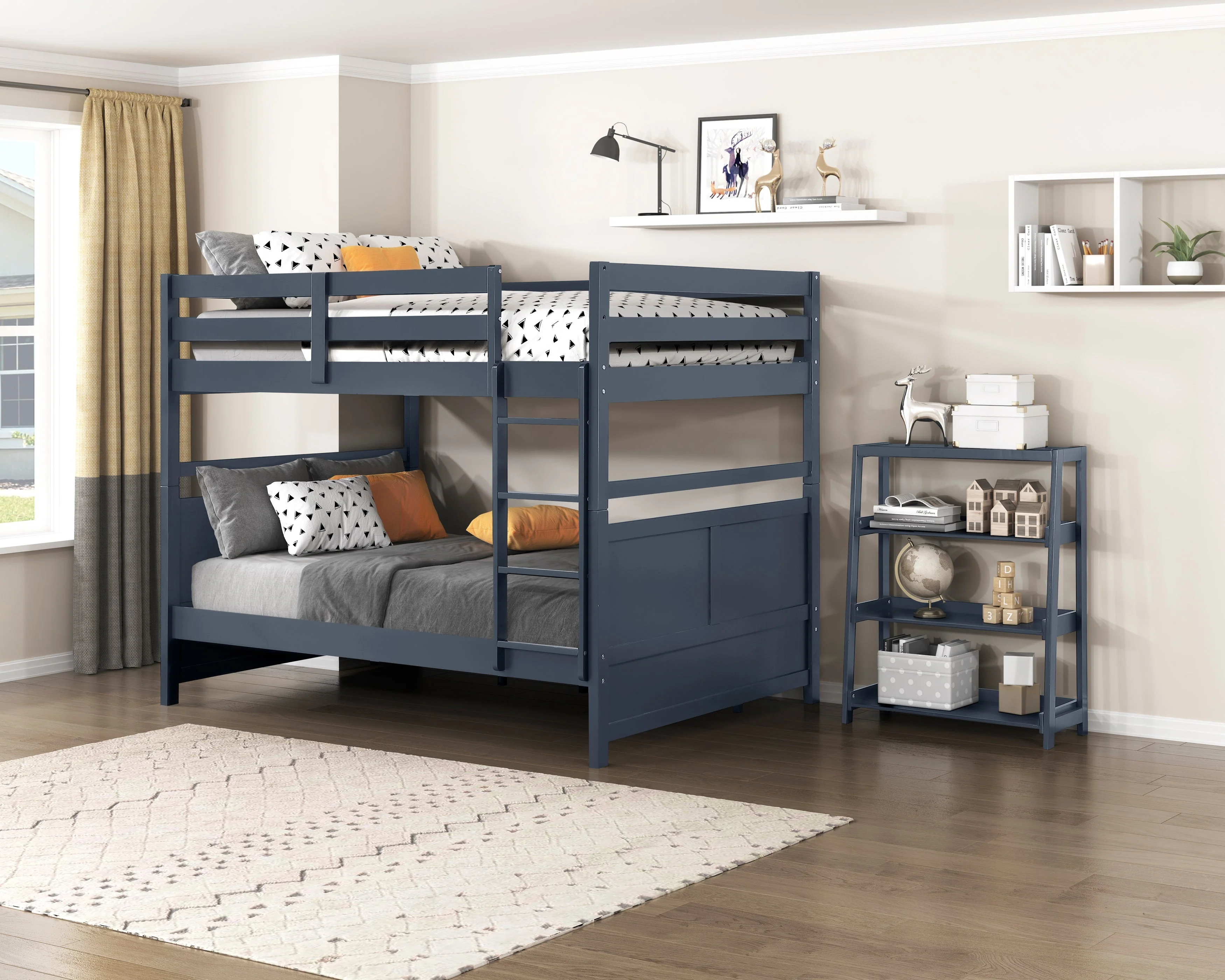 Sloane Navy Blue Full/Full Bunk Bed - Image 19