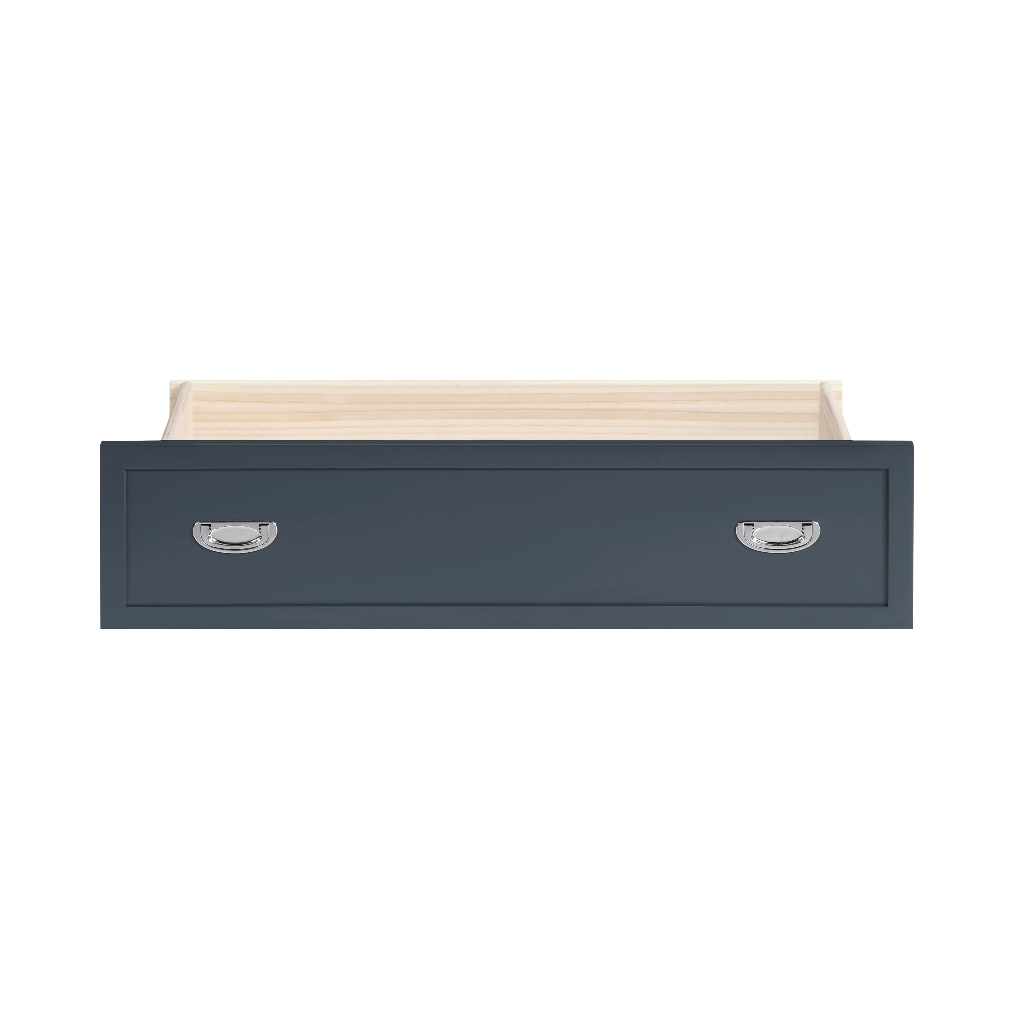 Sloane Navy Blue Twin Bookcase Bed with Hidden Desk, Stool and Storage Bench - Image 27