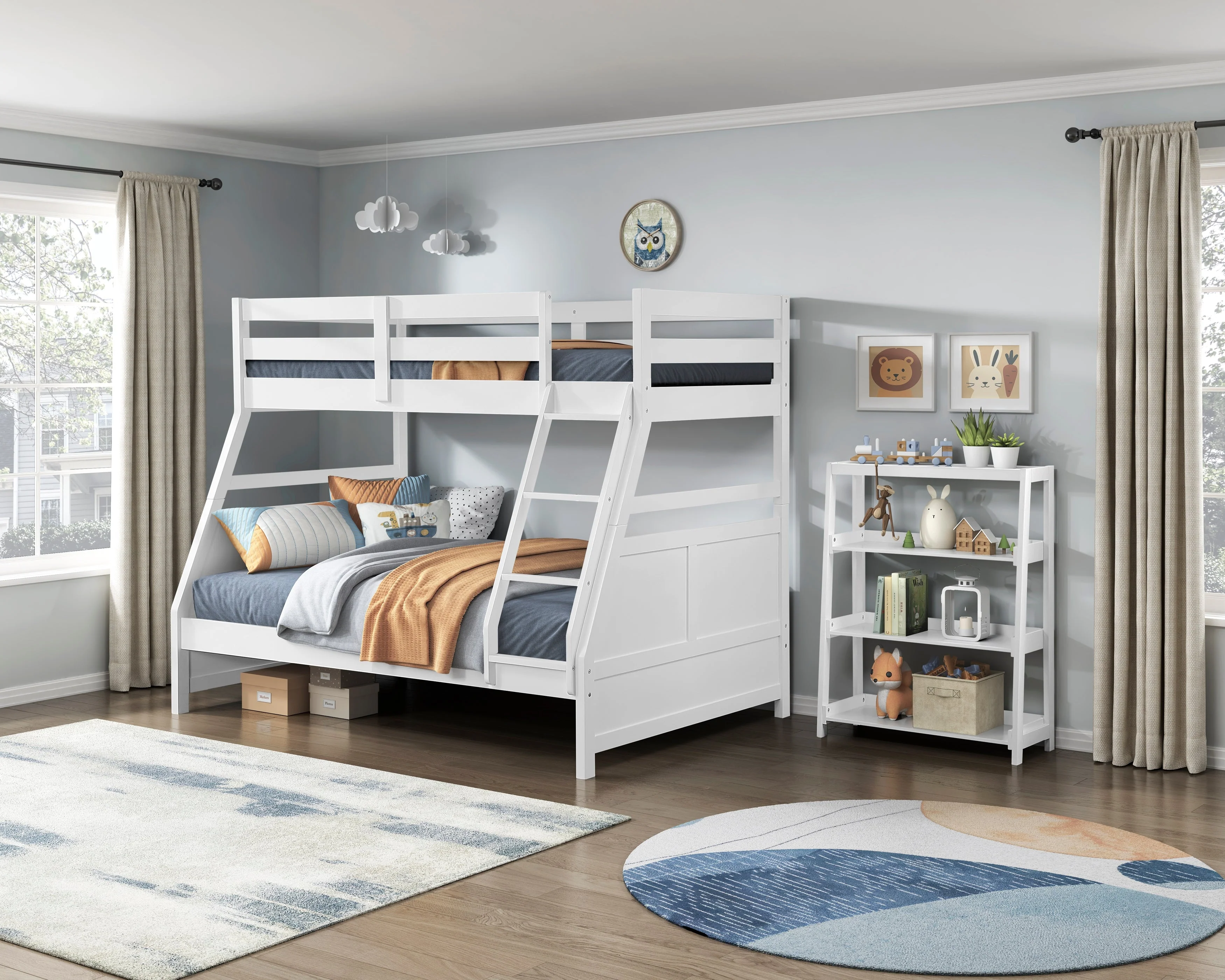 Sloane White Bookcase with 3 Fixed Shelves - Image 11