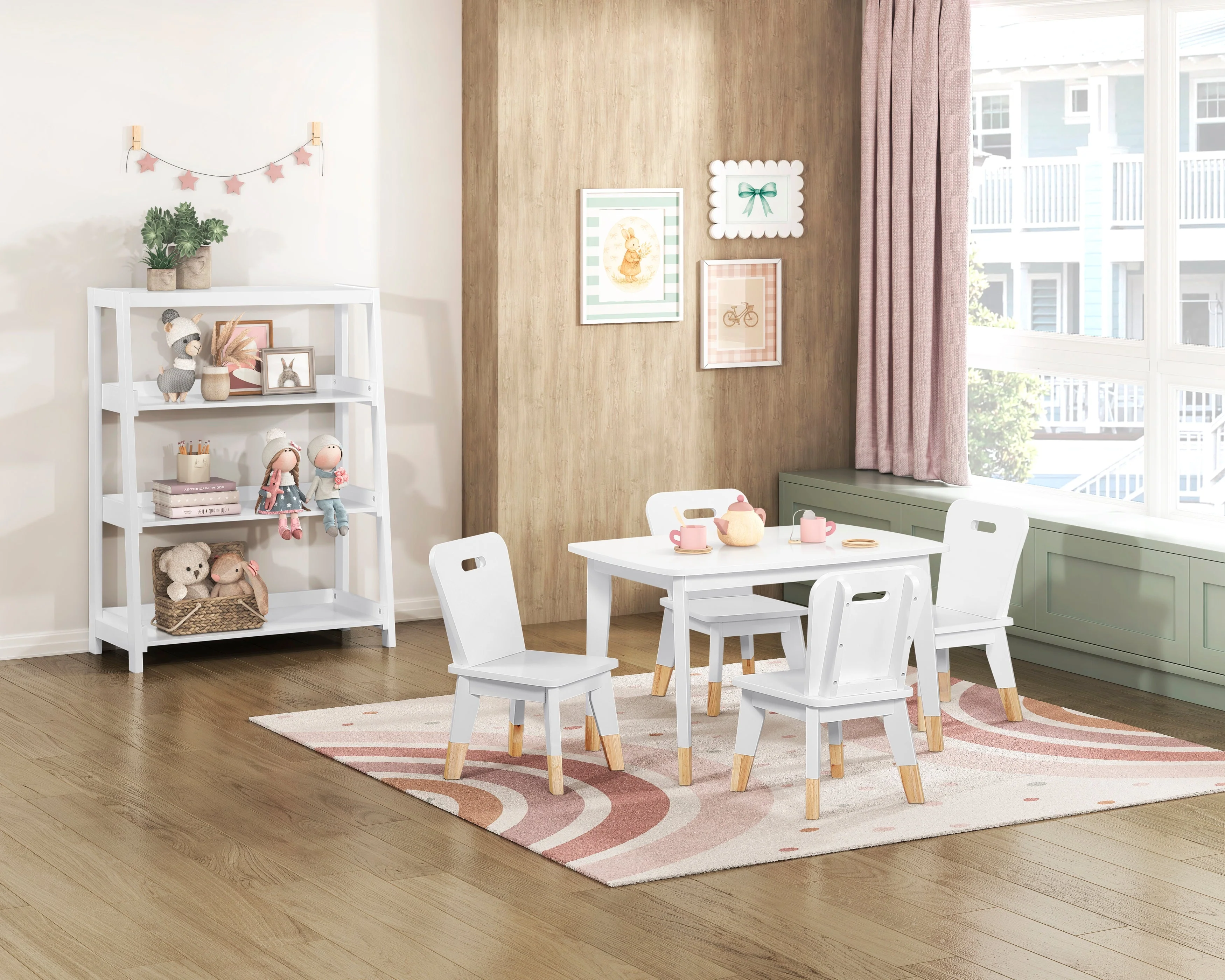 Sloane White Bookcase with 3 Fixed Shelves - Image 6