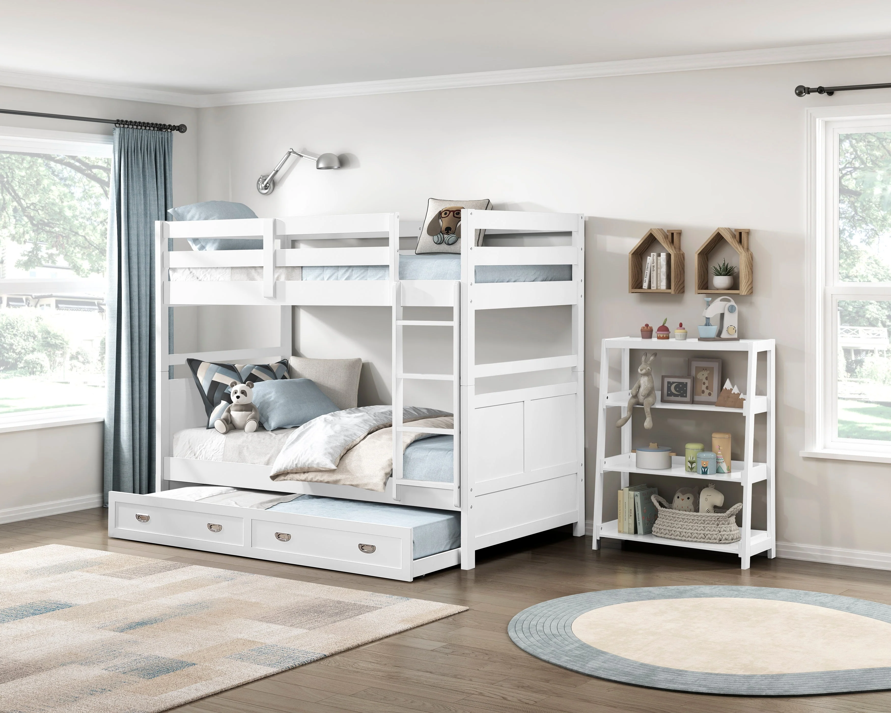 Sloane White Bookcase with 3 Fixed Shelves - Image 8