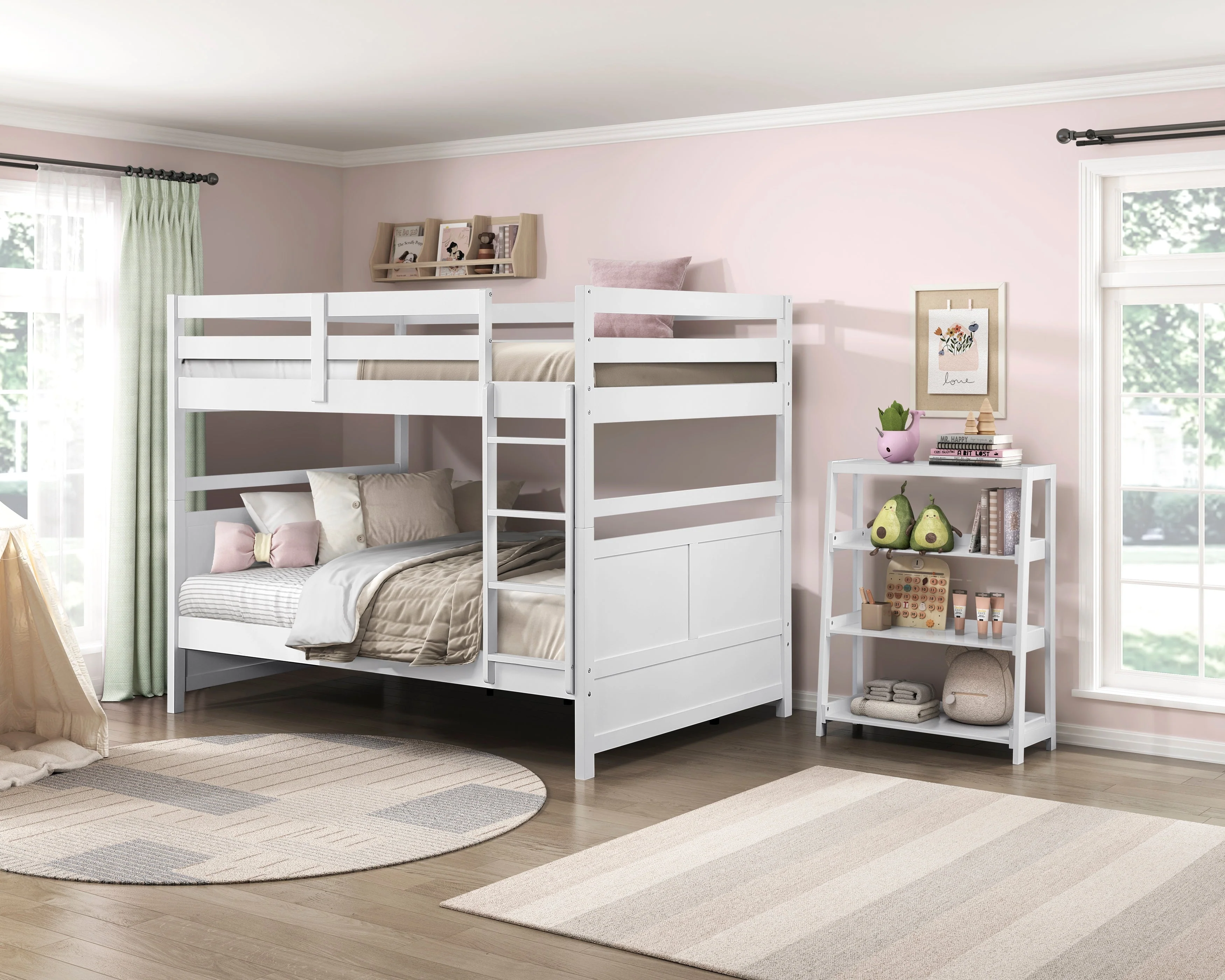 Sloane White Bookcase with 3 Fixed Shelves - Image 9