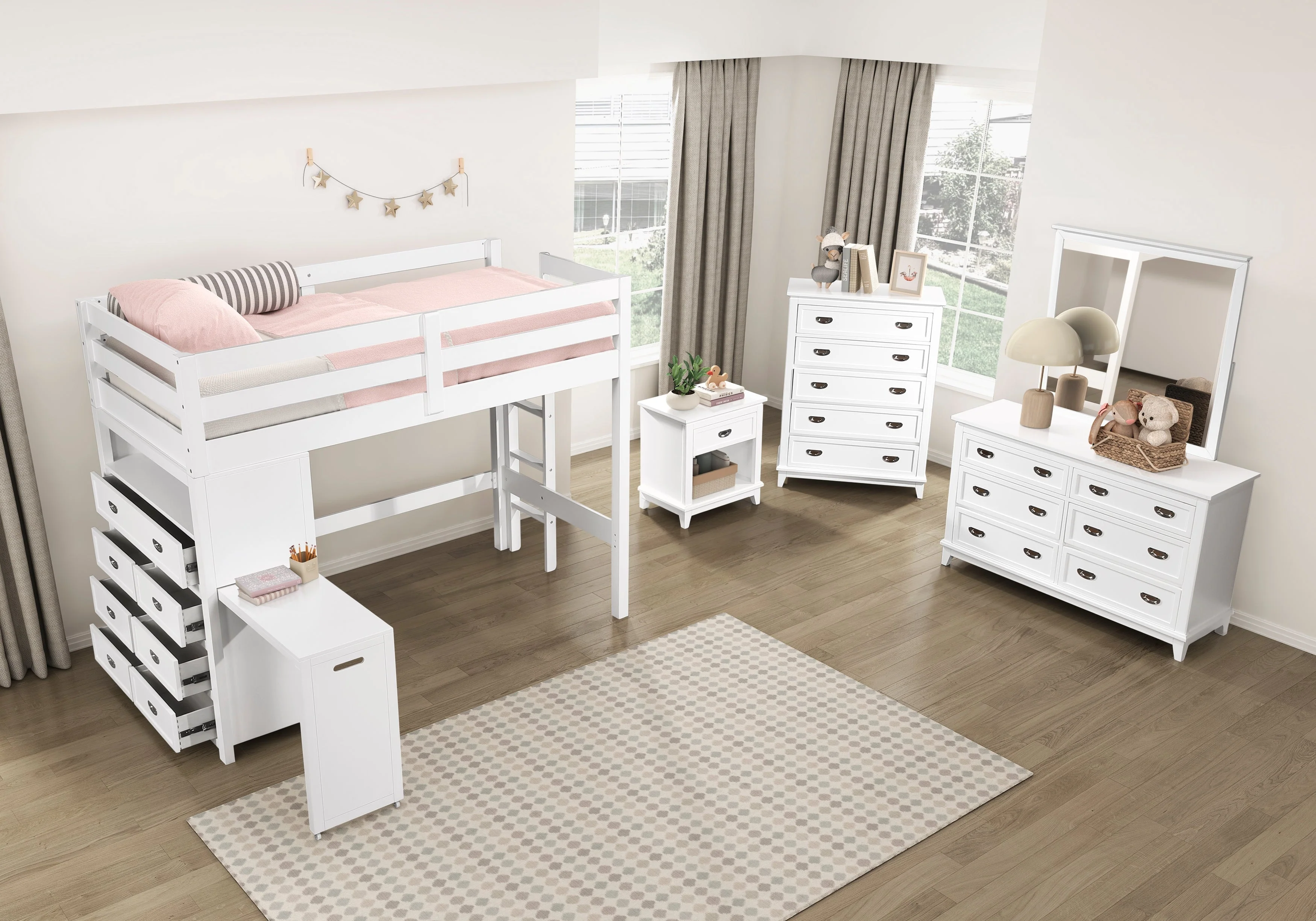 Sloane White Nightstand - Image 10