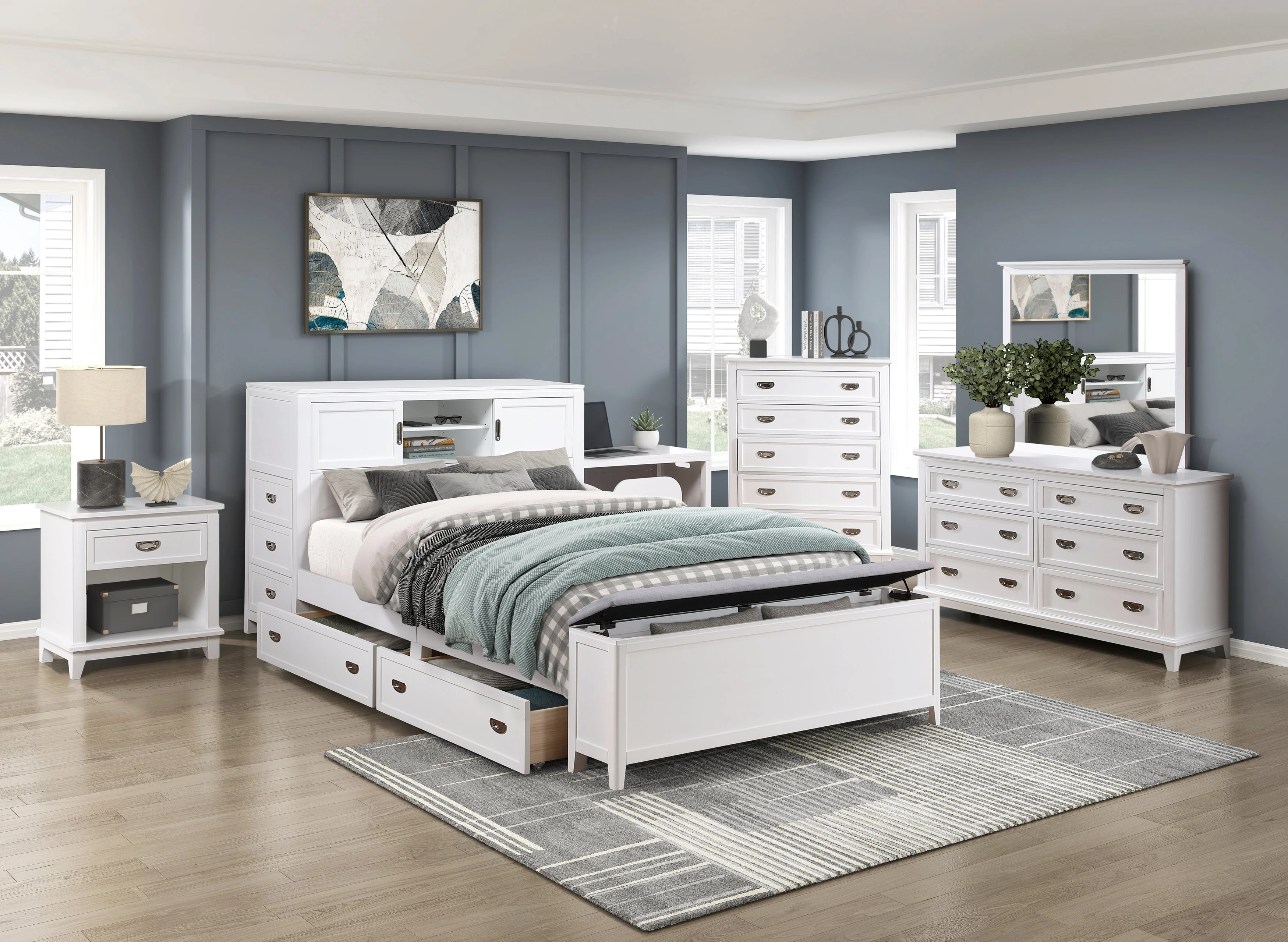 Sloane White Nightstand - Image 14