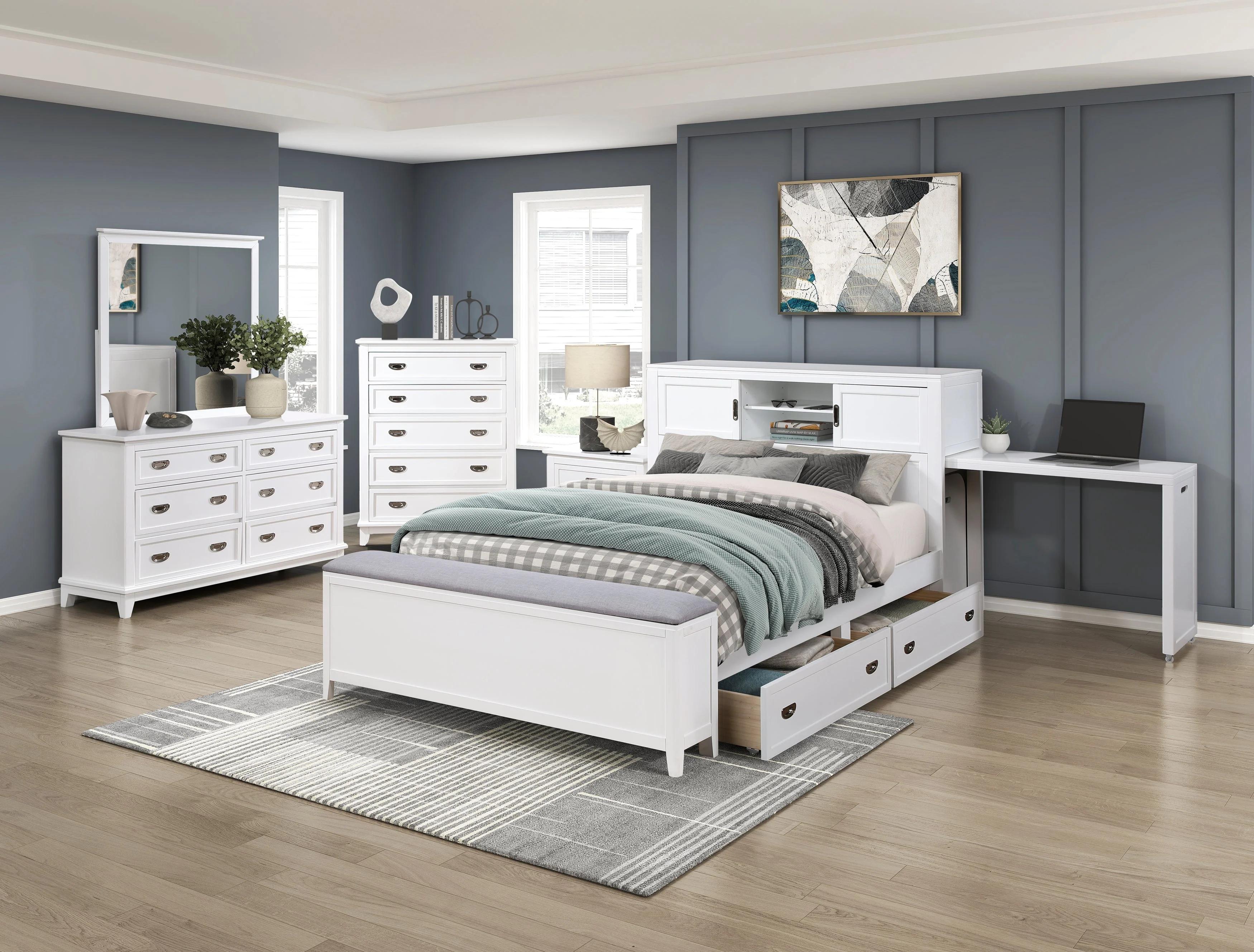 Sloane White Nightstand - Image 15