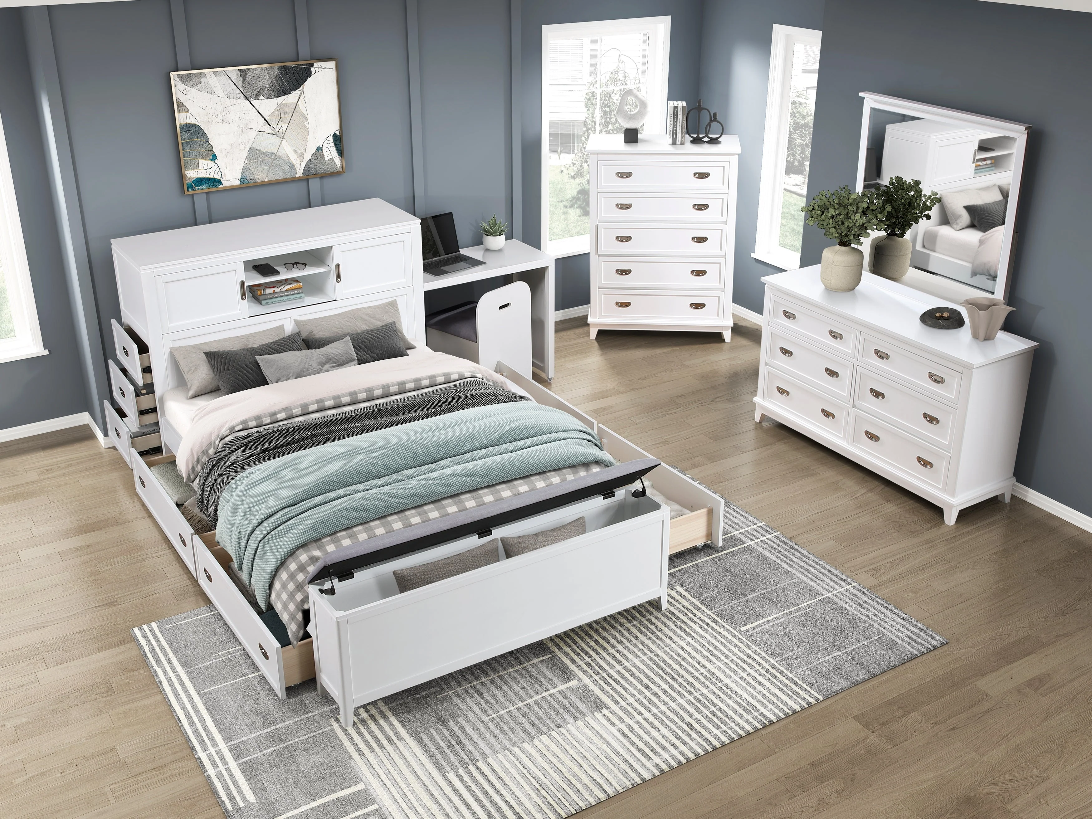 Sloane White Nightstand - Image 16