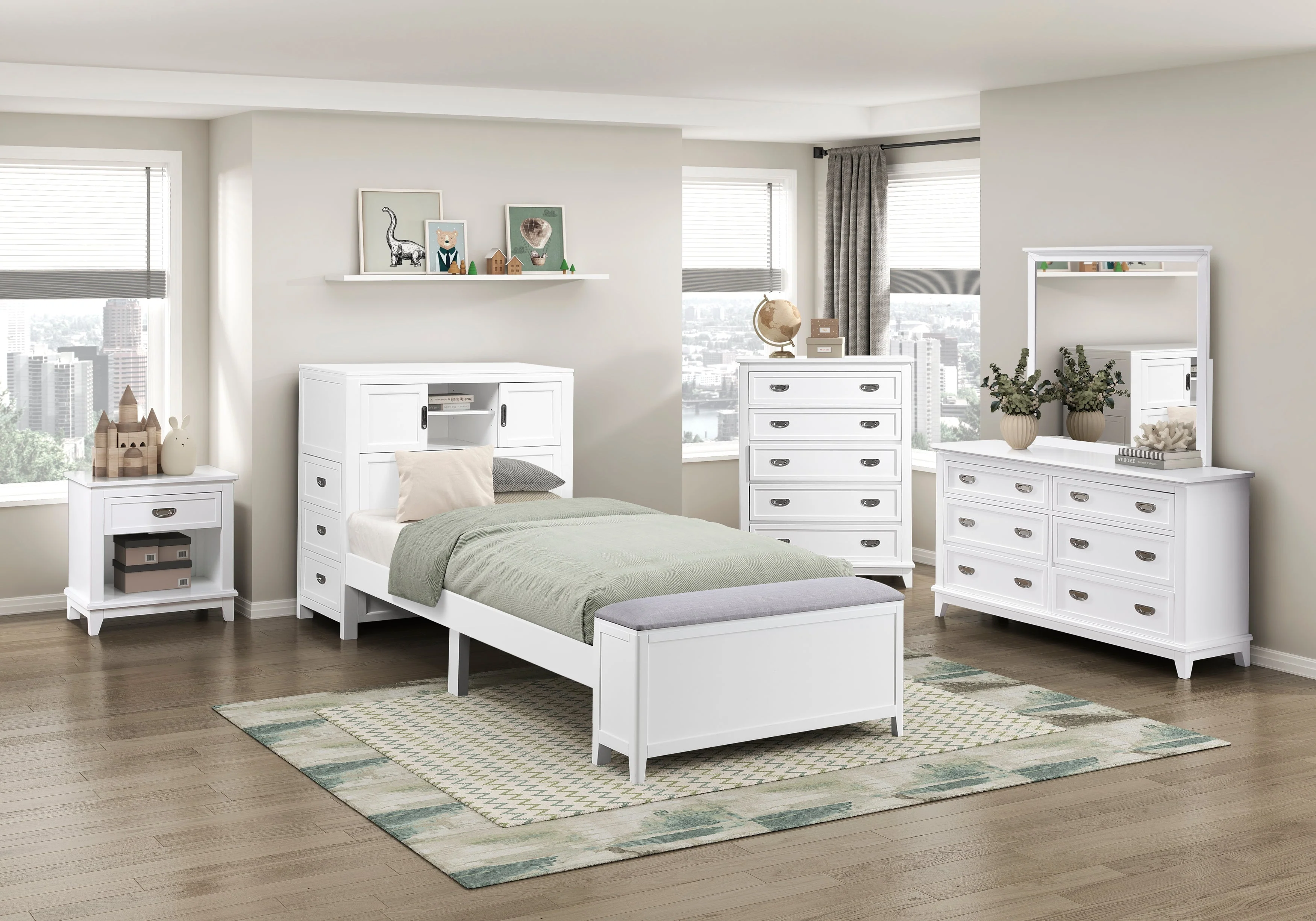 Sloane White Nightstand - Image 17