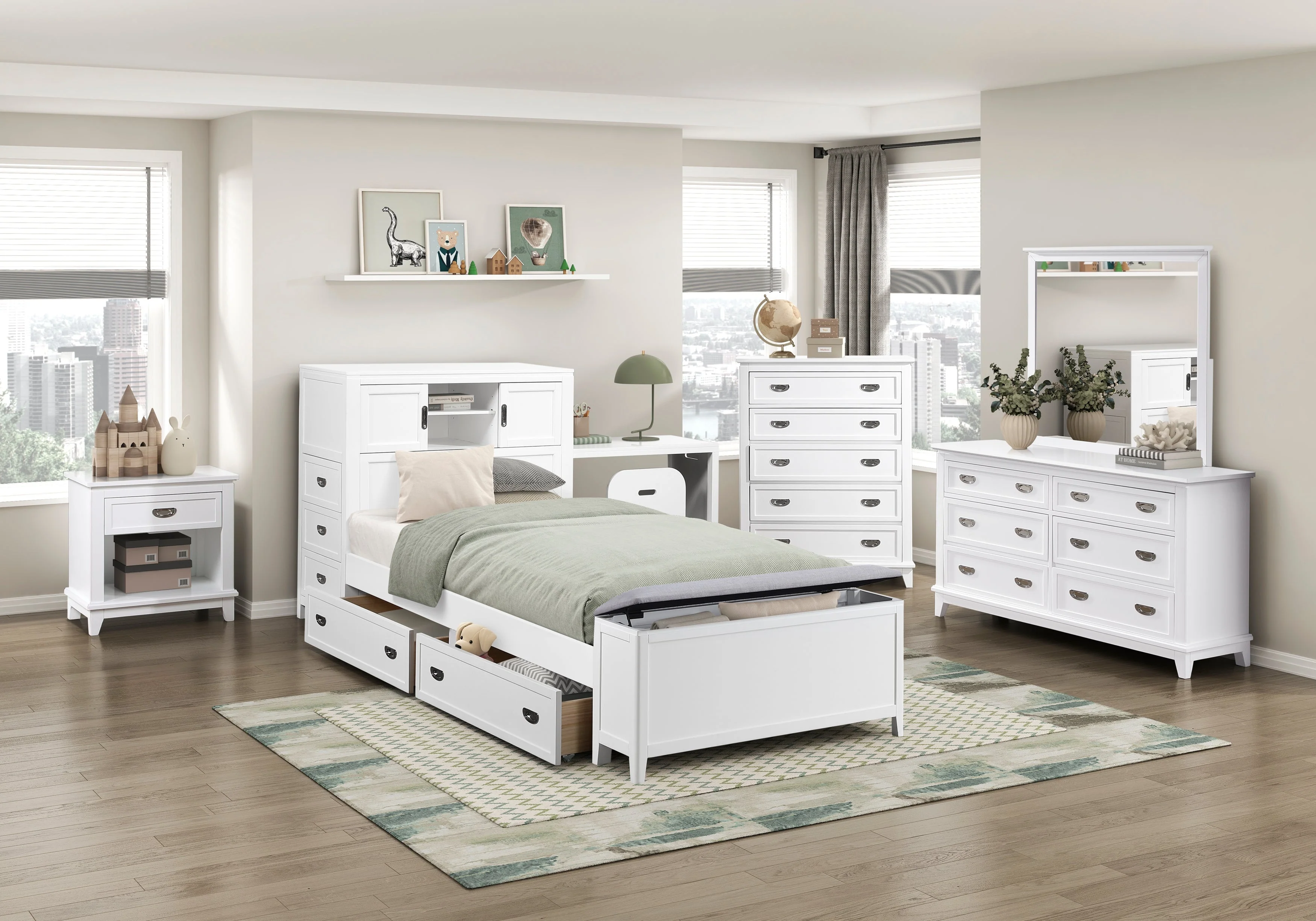 Sloane White Nightstand - Image 20