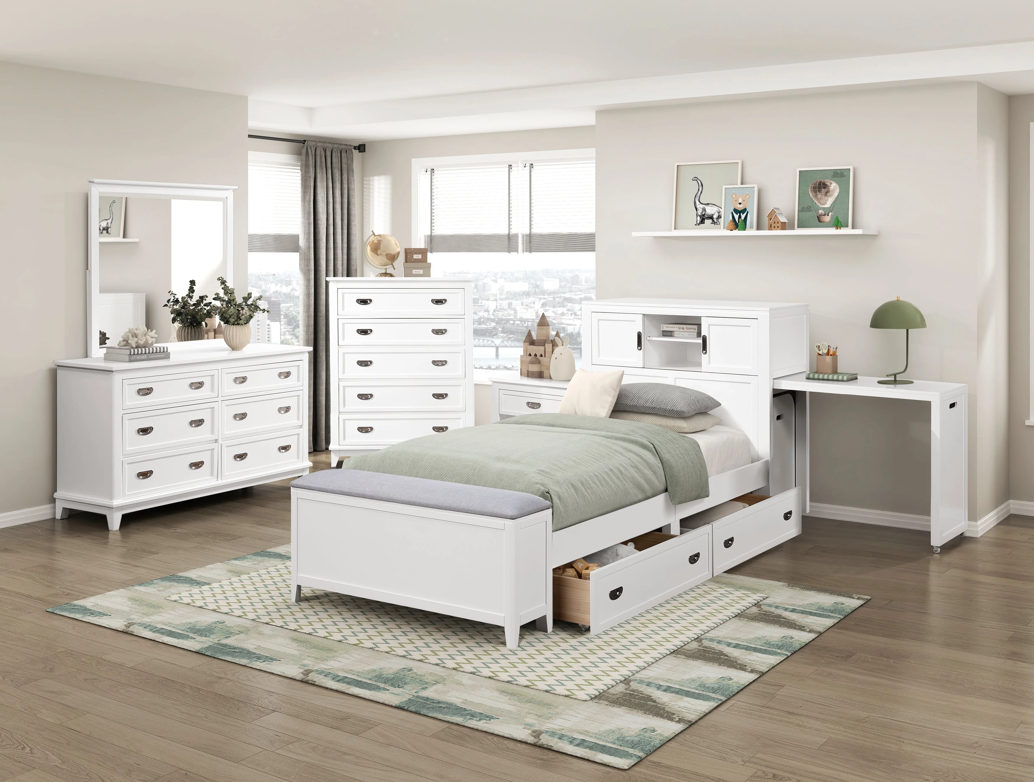 Sloane White Nightstand - Image 21