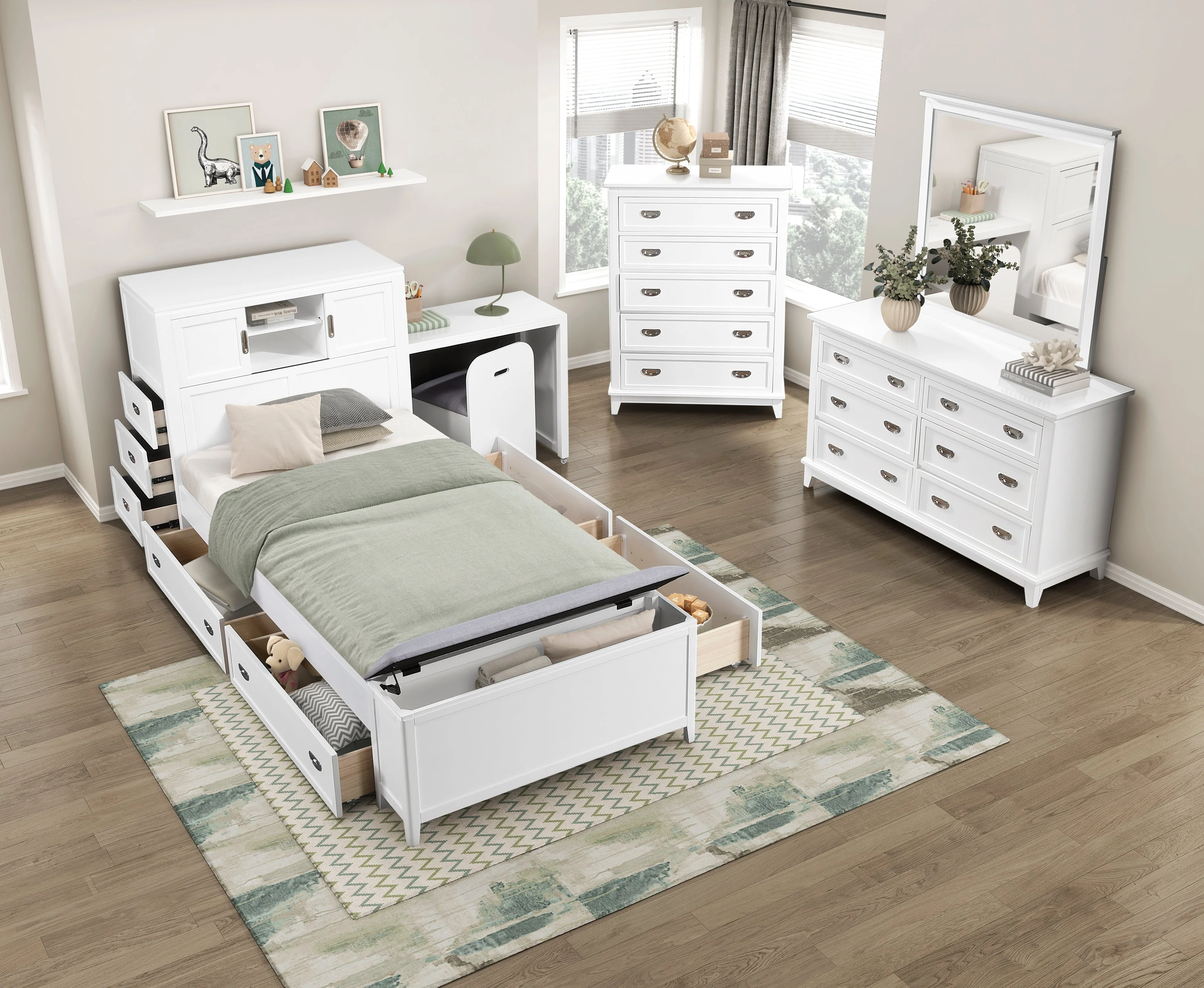 Sloane White Nightstand - Image 22