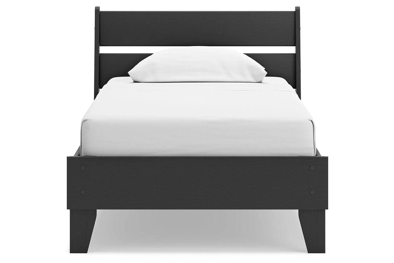 Socalle Black Twin Panel Platform Bed - Image 7