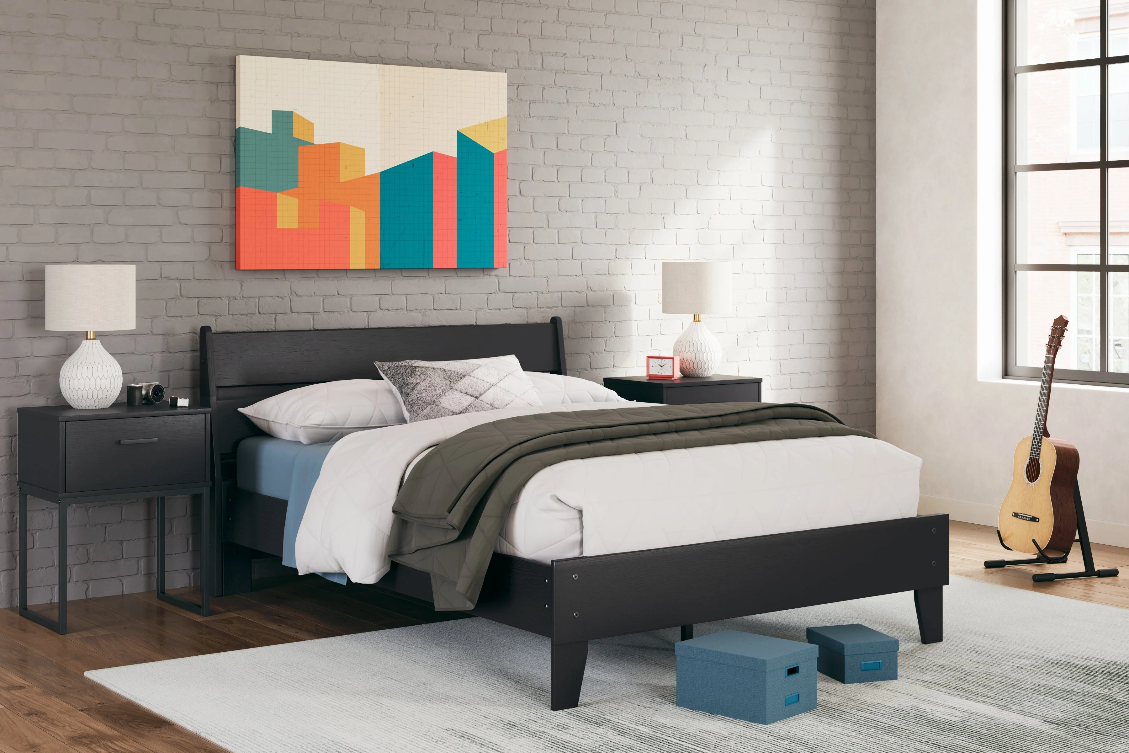 Socalle Black Youth Panel Platform Bedroom Set - Image 7