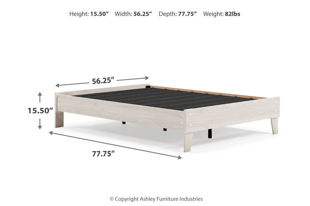 Socalle Light Natural Full Platform Bed - Image 8