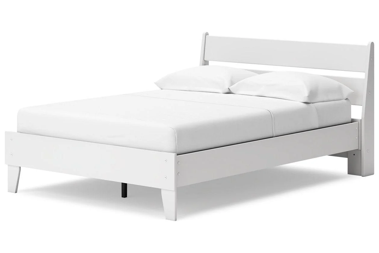 Socalle Two-tone Full Panel Platform Bed - Image 4
