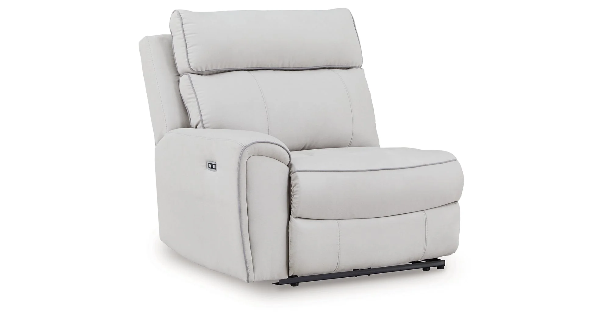 Social Pointe Pearl/Ash 5-Piece Reclining Sectional with Storage Consoles - Image 13