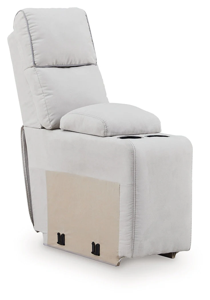 Social Pointe Pearl/Ash 7-Piece Reclining Sectional with Storage Consoles - Image 6