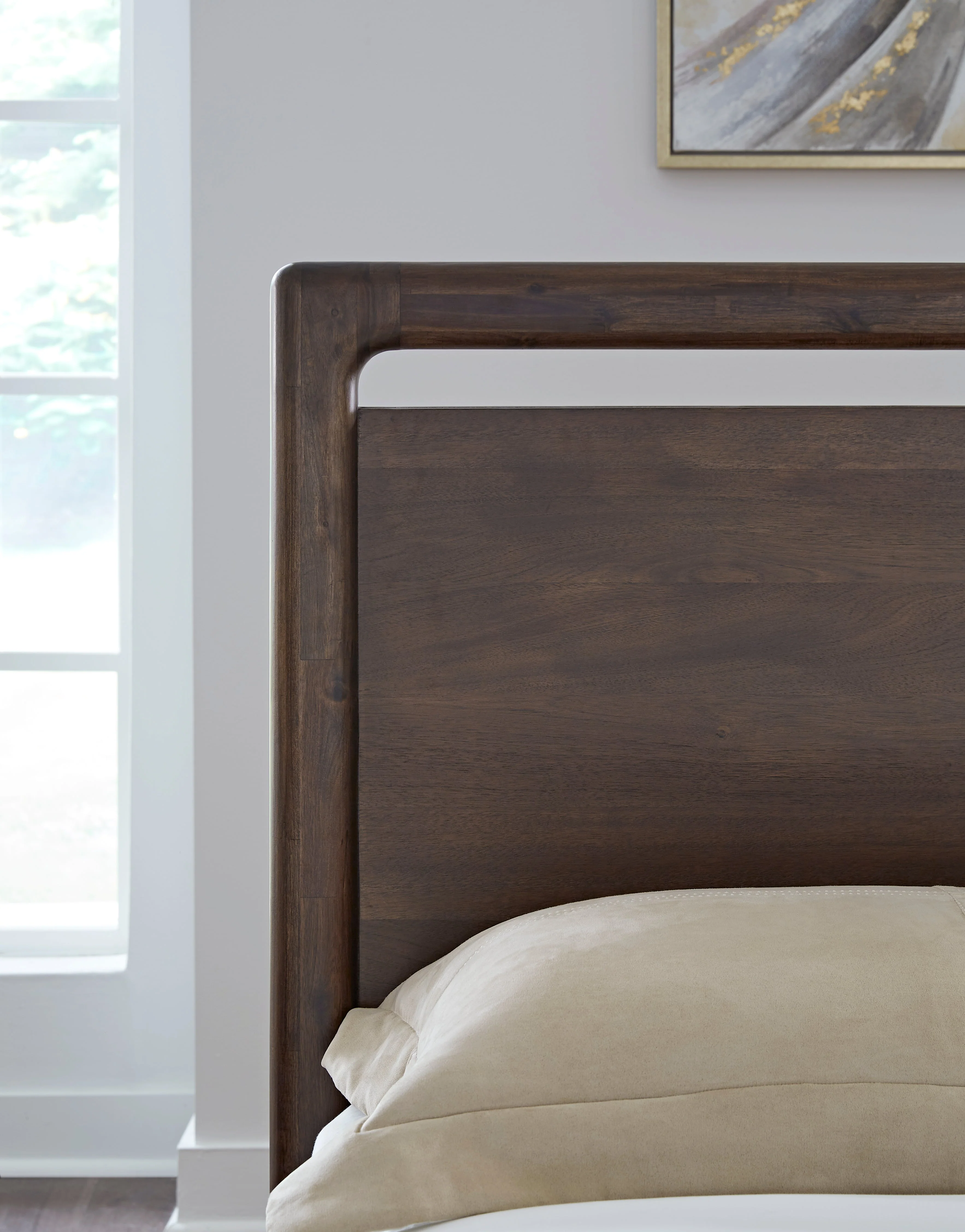 Sol Acacia Wood Full Platform Bed in Brown Spice - Image 2