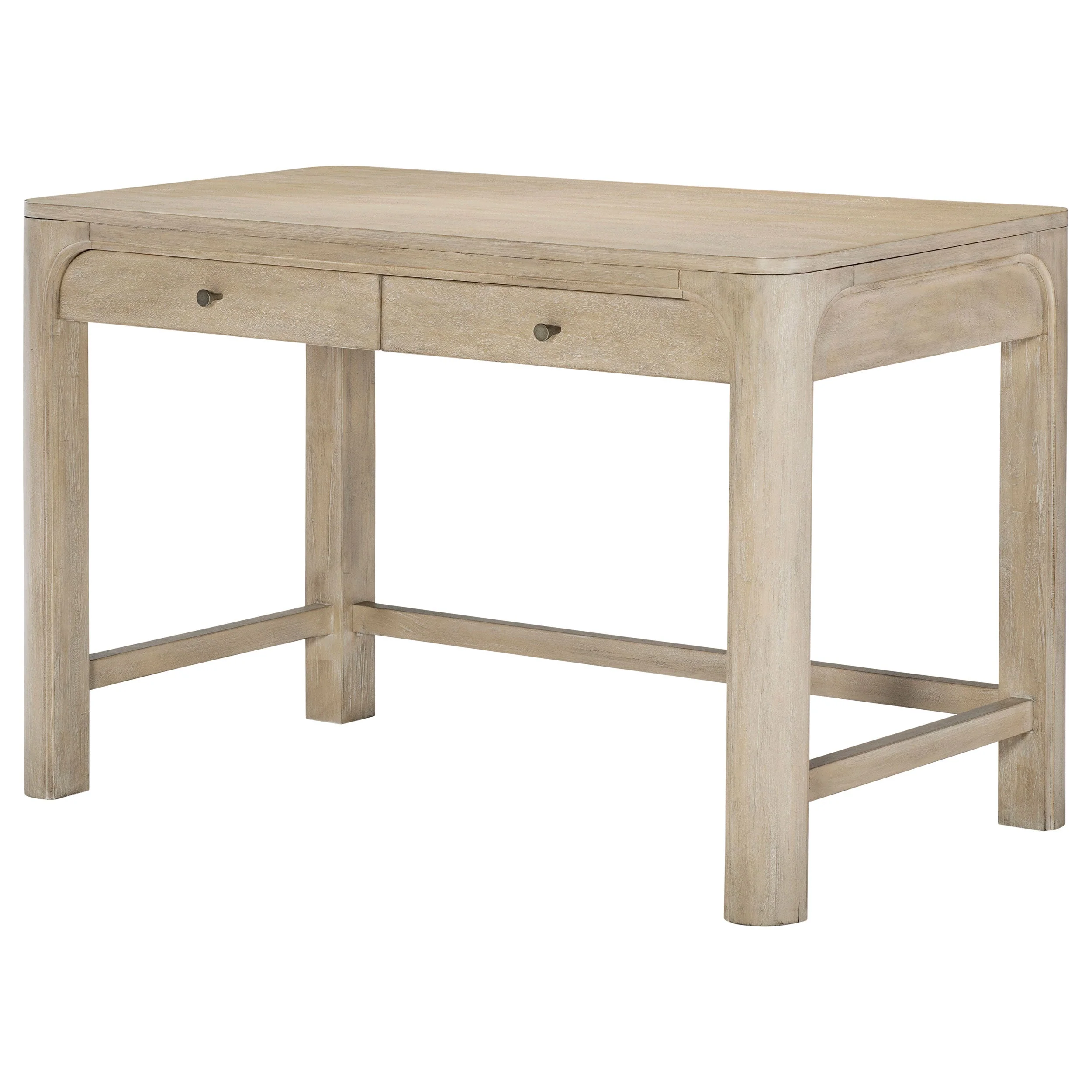 Solano Weathered Mango 2-drawer Makeup Table Vanity Desk - Image 3