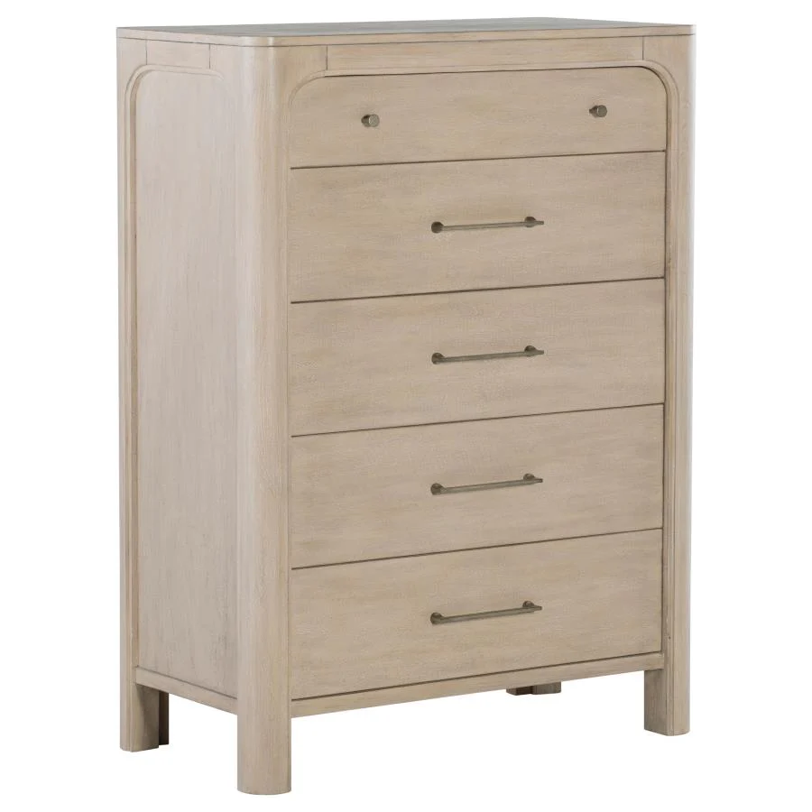 Solano Weathered Mango 5-Piece Eastern King Bedroom Set - Image 9