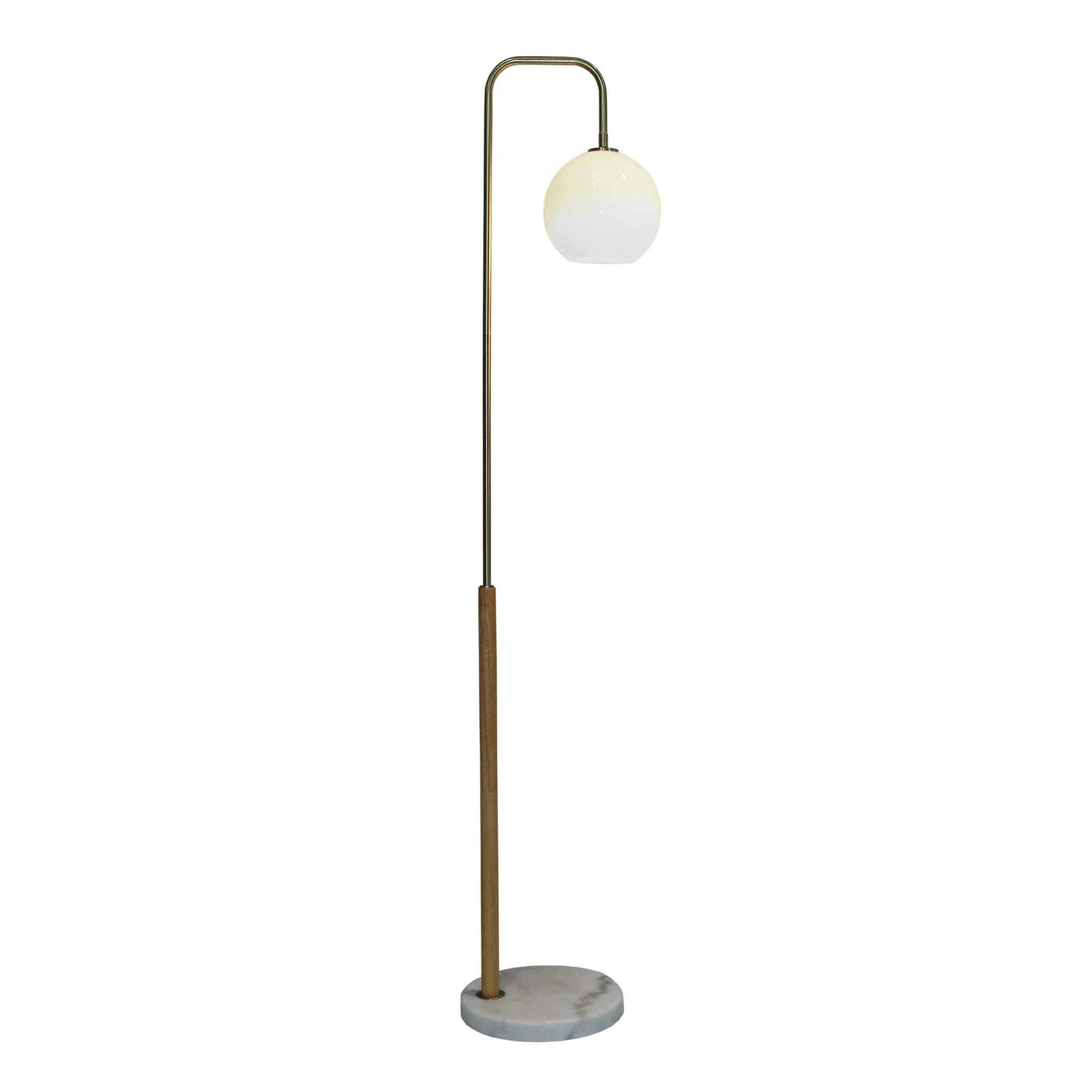 Solaris White Lampshade Floor Lamp - Image 2