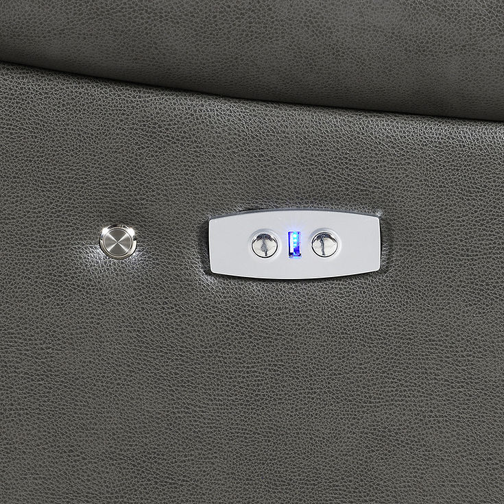 Sonic Grey Power Reclining Sectional - Image 5
