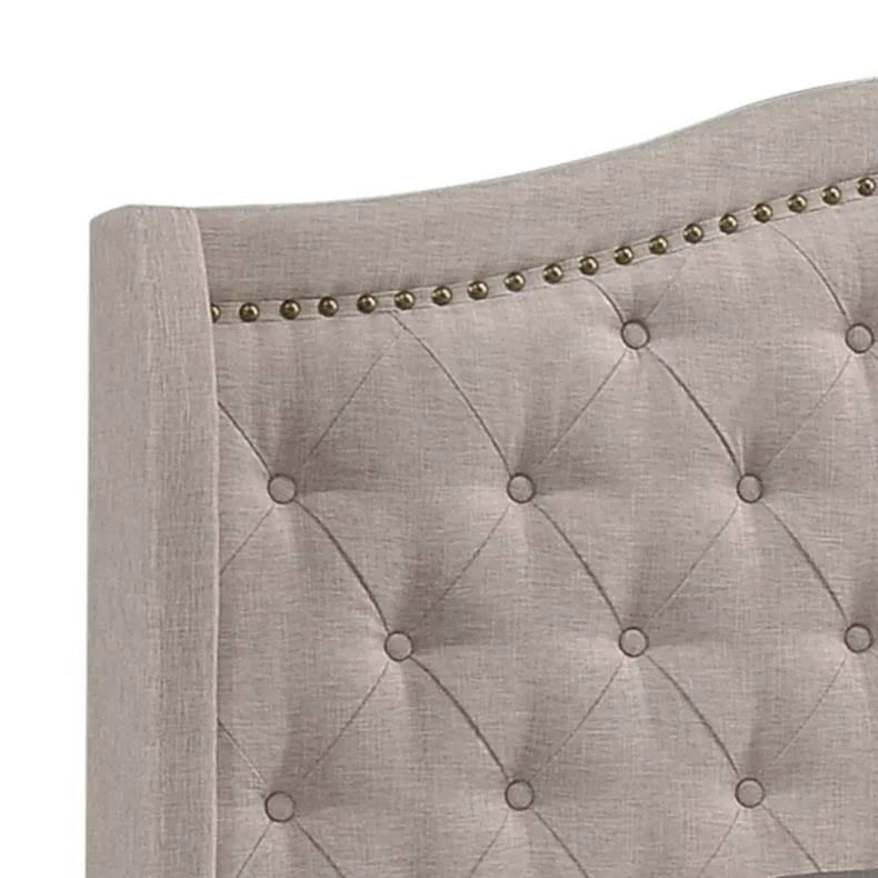 Sonoma Beige Camel Back Eastern King Bed - Image 5