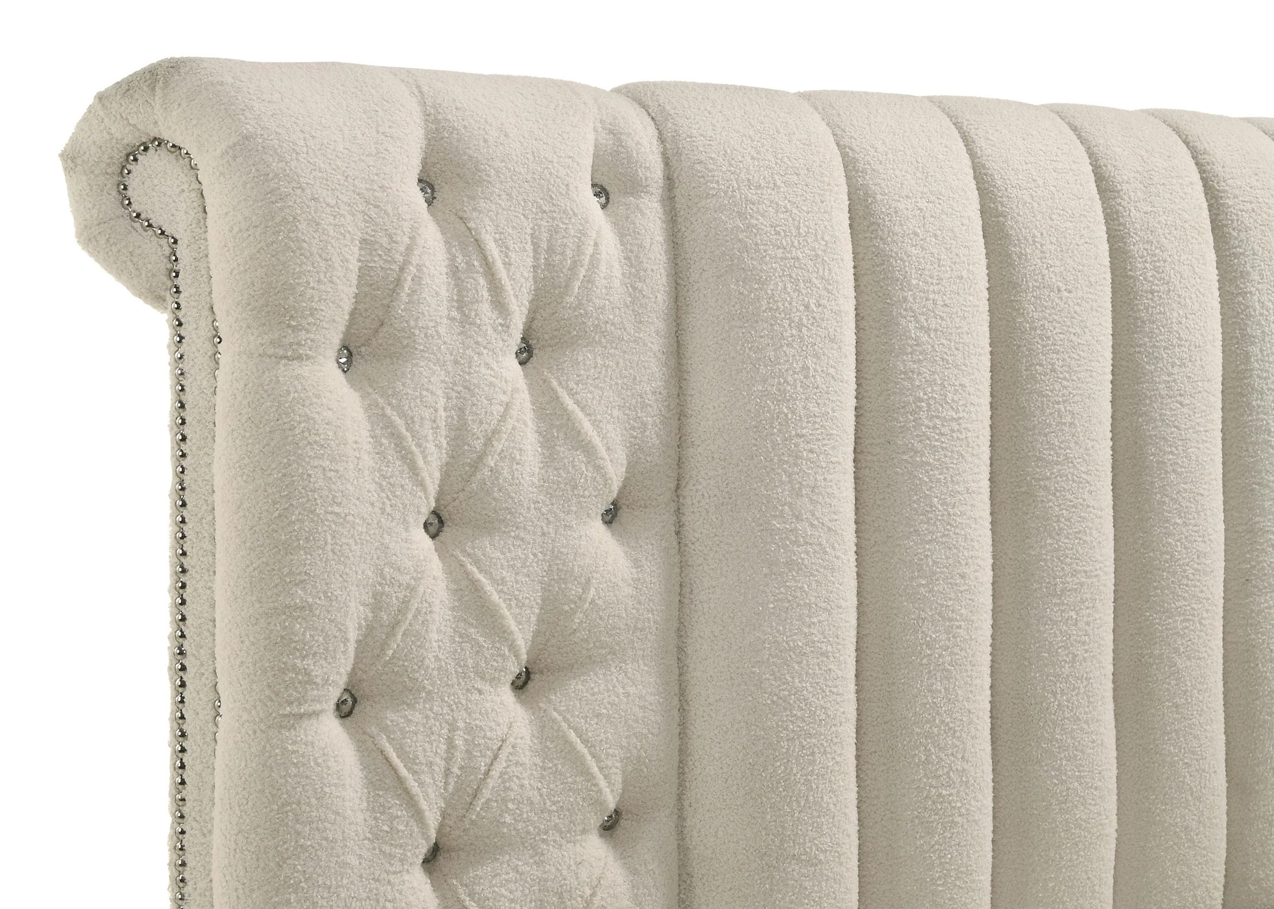 Sonya Ivory 4-Piece Upholstered Eastern King Bedroom Set - Image 5